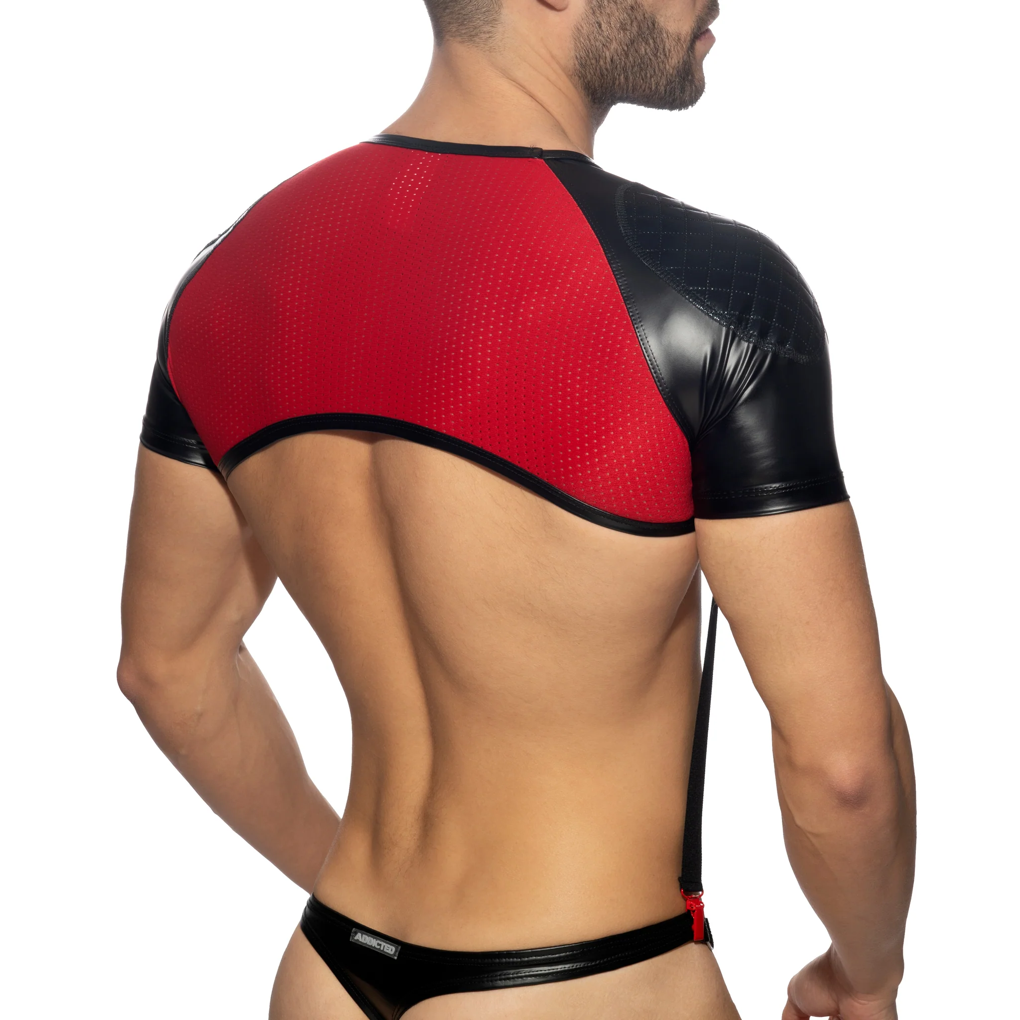 AD Fetish Gladiator Shoulder Harness Red ADF160 - Image 3