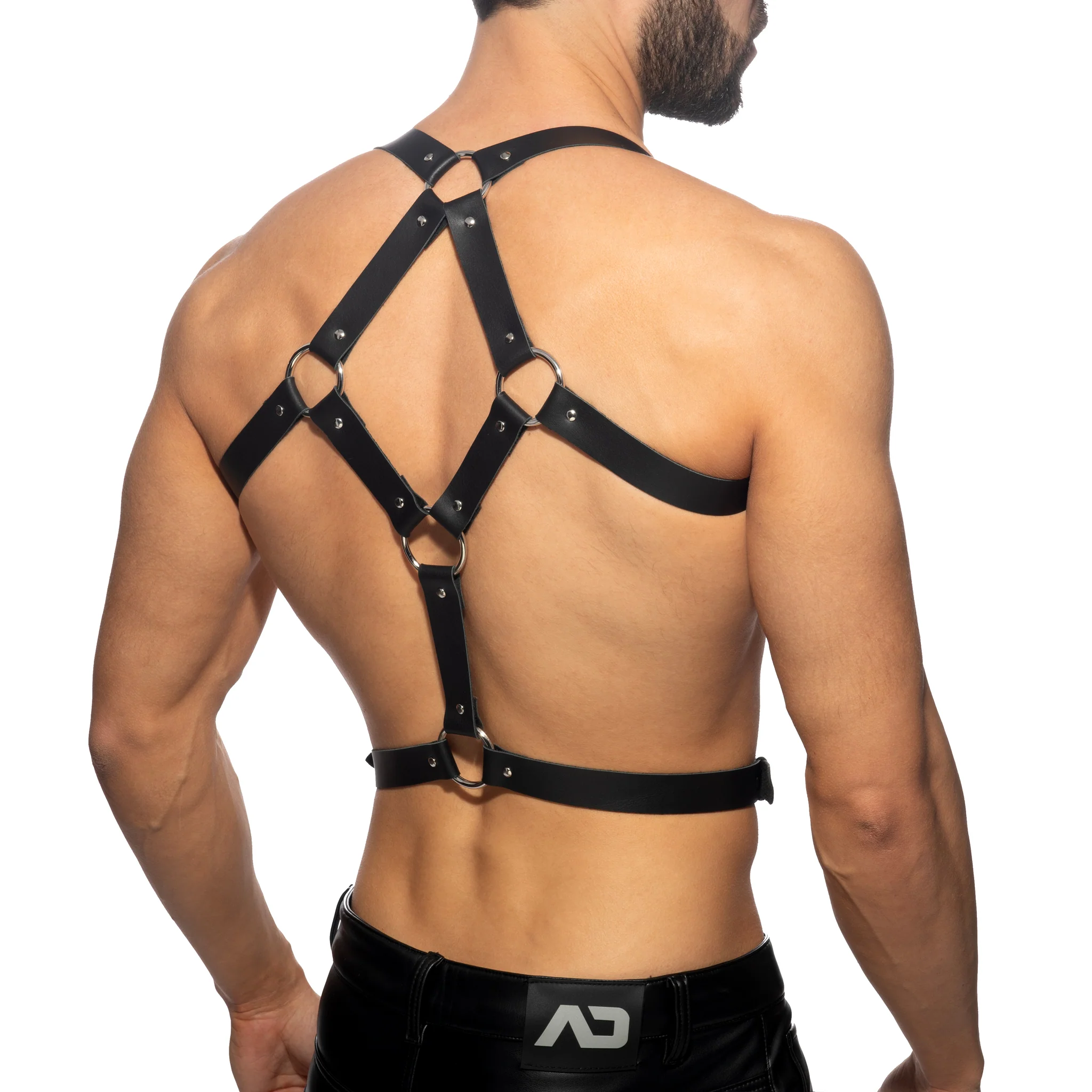 AD Fetish Goliath Leather Harness Black ADF216 - Image 3