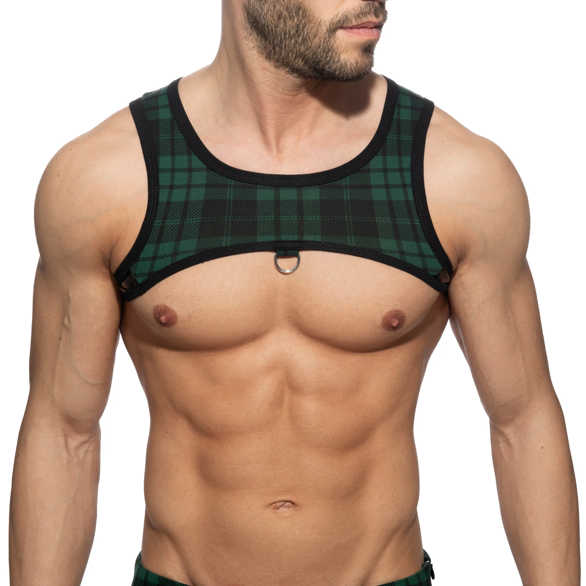 AD Fetish Laddie Ring Harness Green ADF206 - Image 2