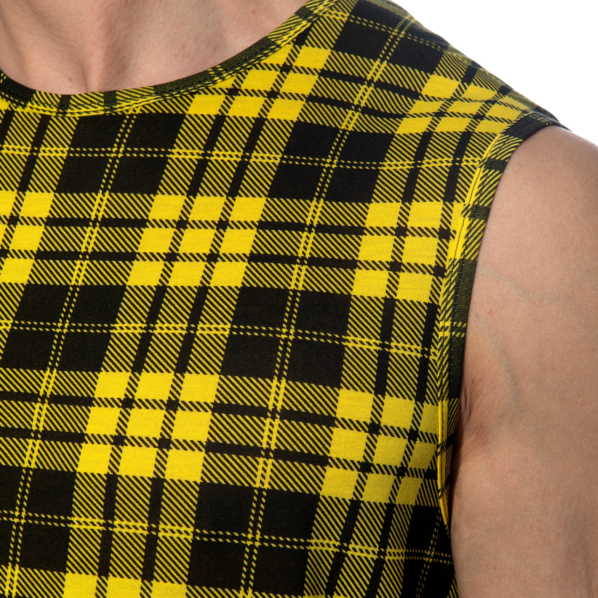 AD Fetish Laddie Tank Top Yellow ADF232 - Image 4