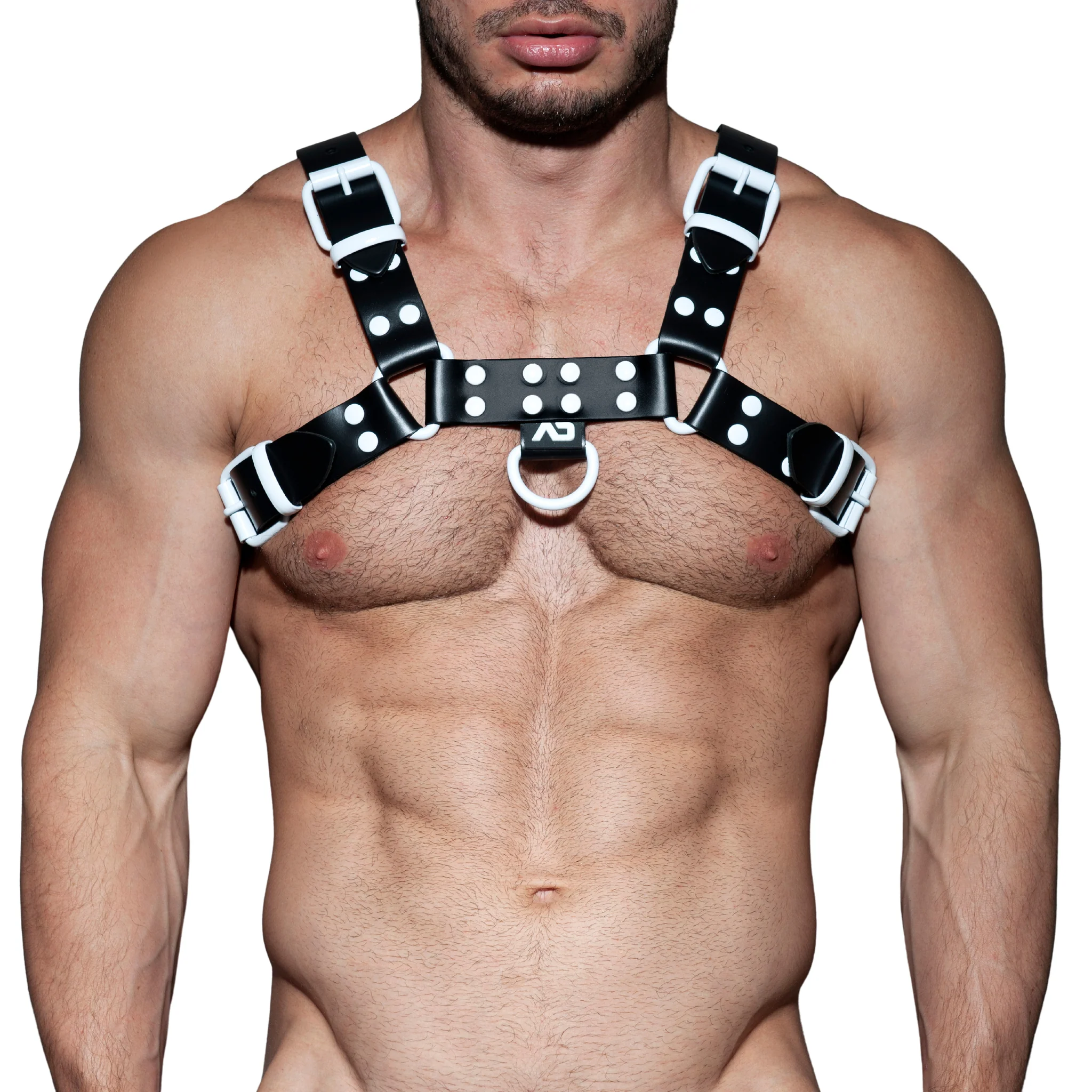 AD Fetish Leather Color Harness White ADF119 - Image 2