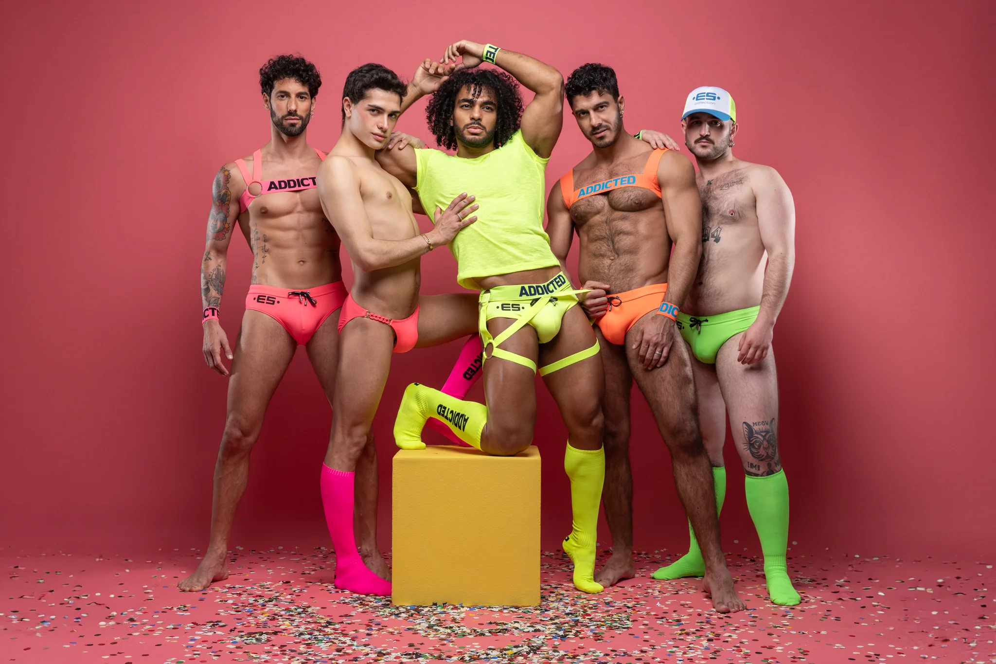 AD Fetish Neon Leg Harness Neon Yellow ADF174 - Image 5