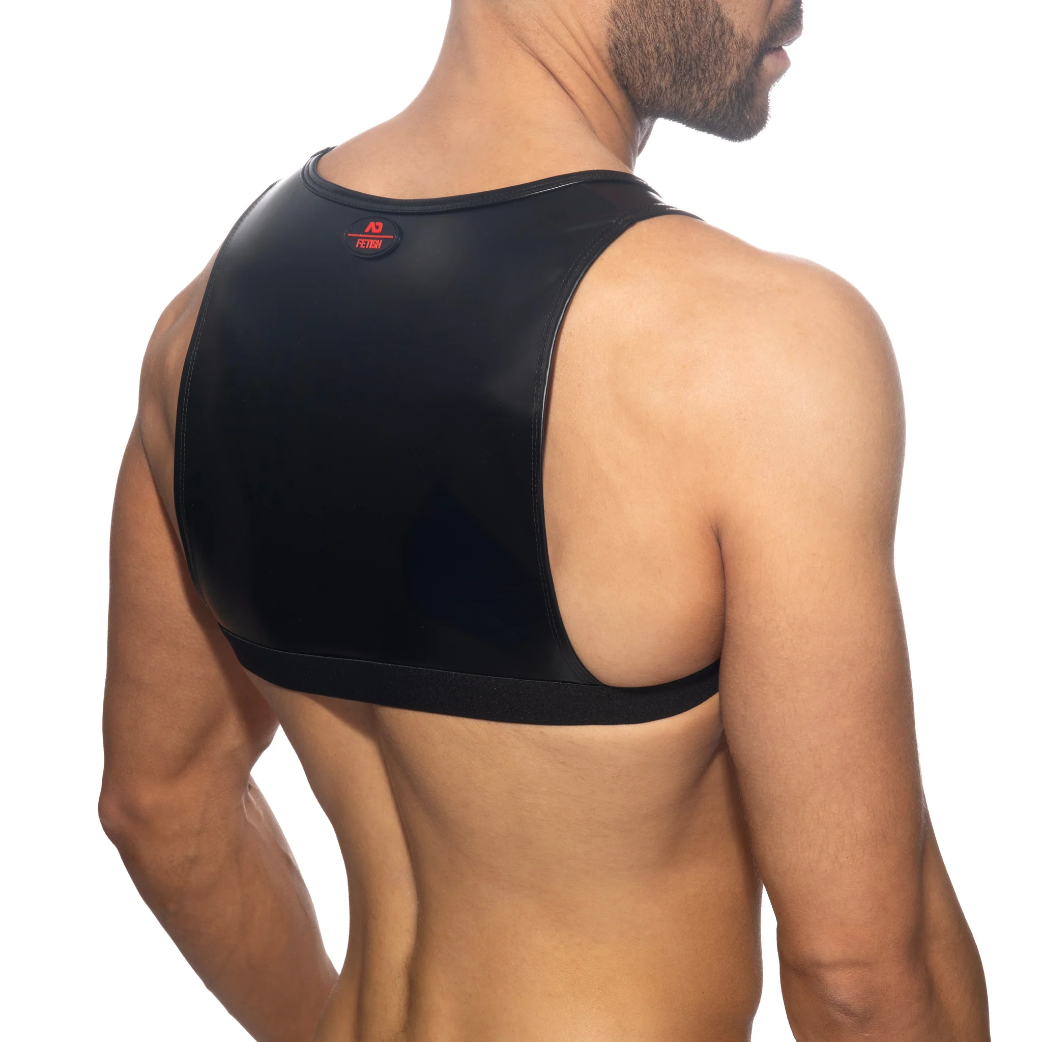 AD Fetish Round Buckle Top Black ADF219 - Image 3