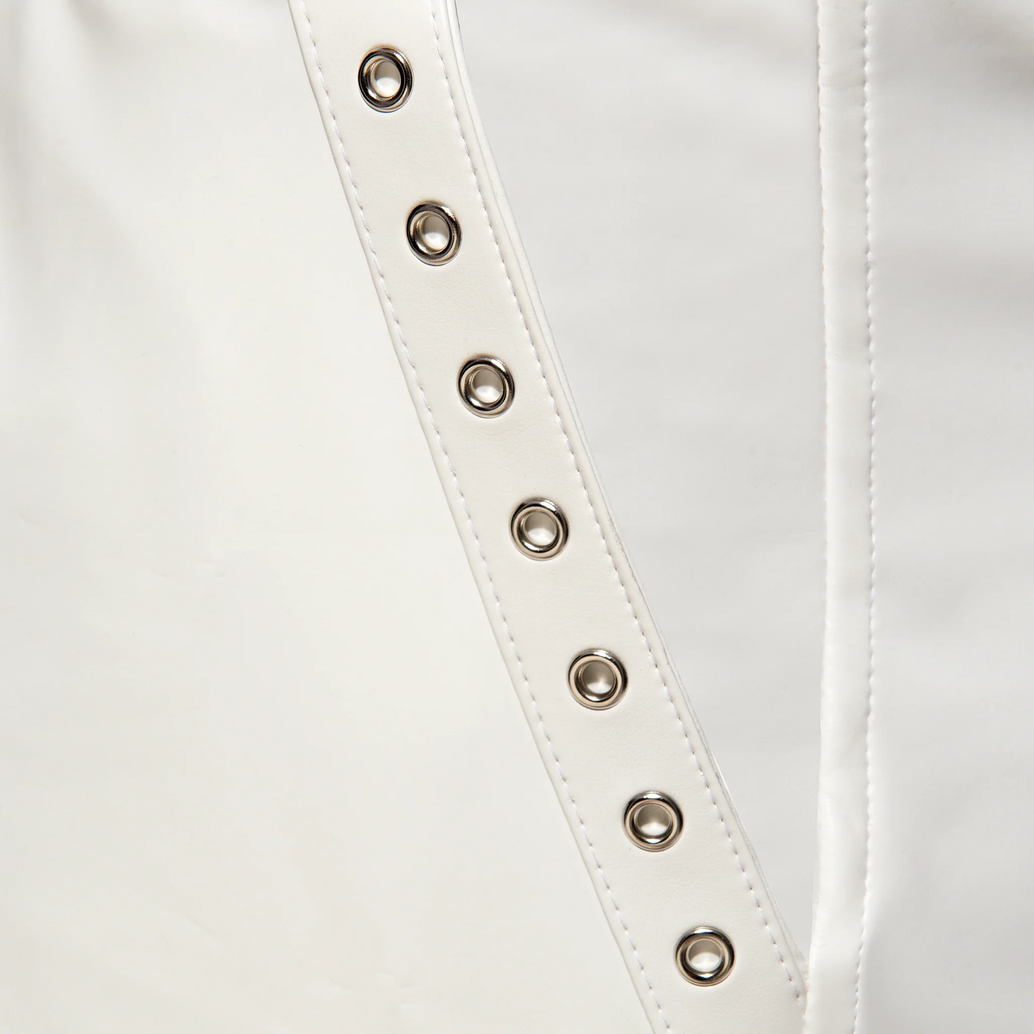 AD Fetish Rub Tape Sports Bermudas White ADF214 - Image 4