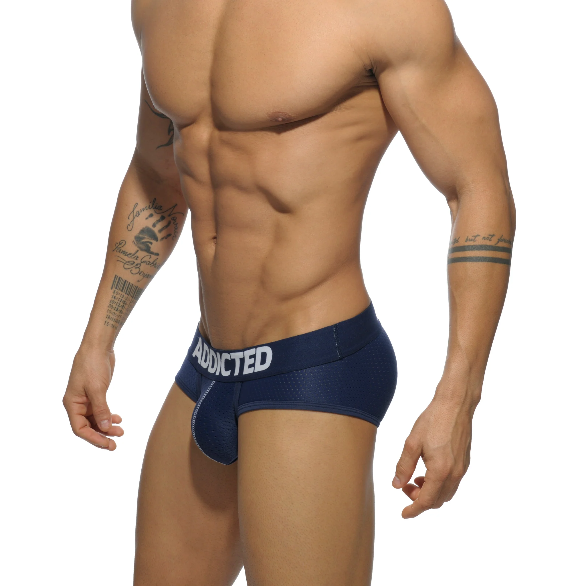 Addicted Mesh Brief Push Up 3 Pack Multi AD475P - Image 4
