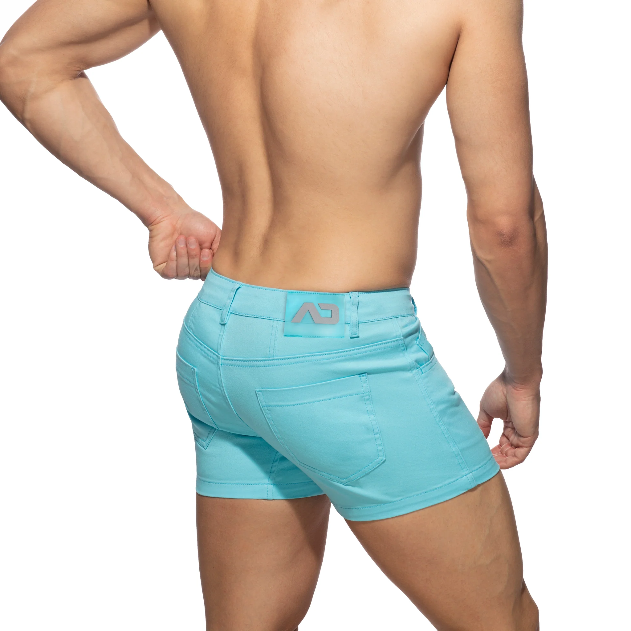 Addicted 5 Pockets Summer Shorts Sky Blue AD1195 - Image 3