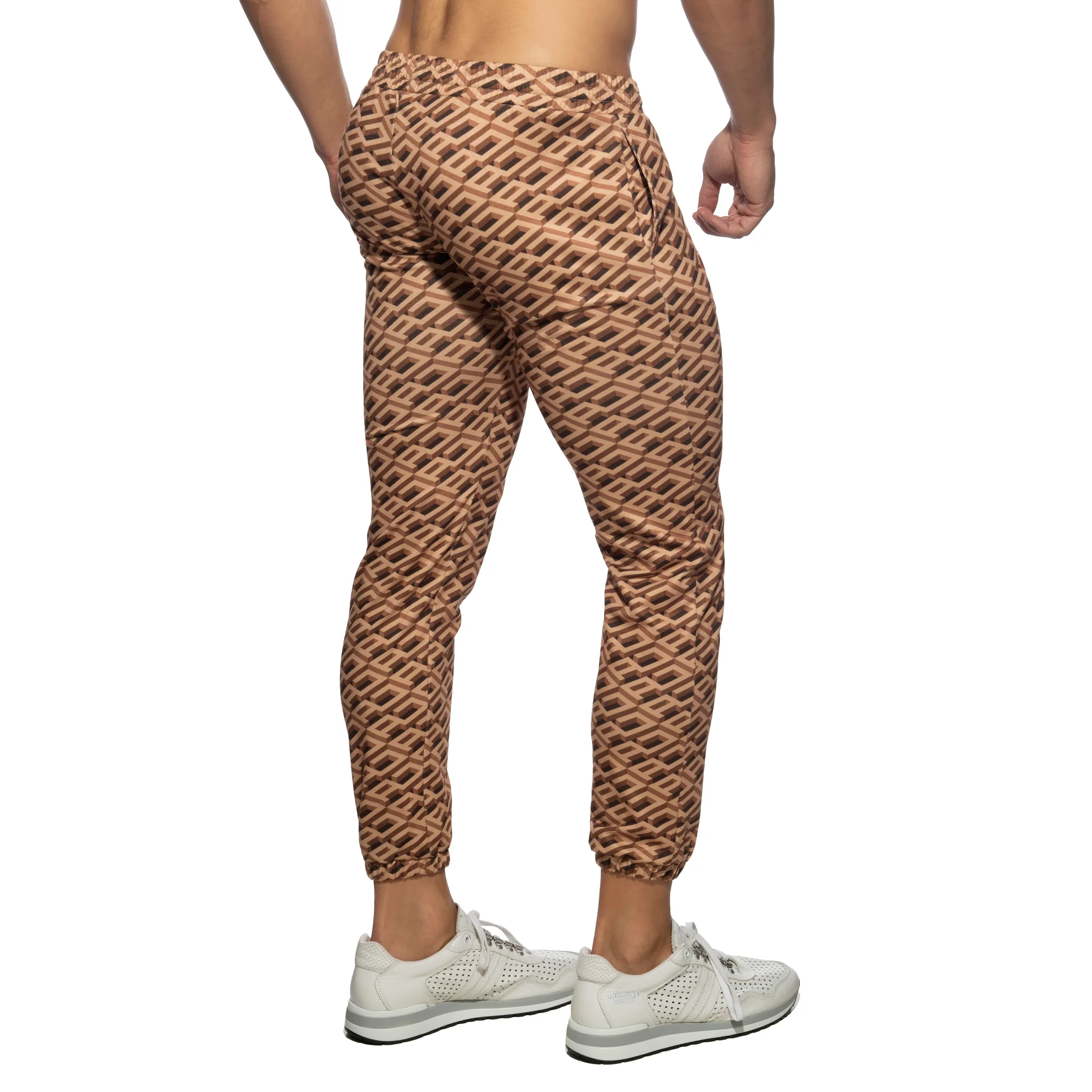 Addicted AD Allover Homewear Pants Brown AD1058 - Image 3