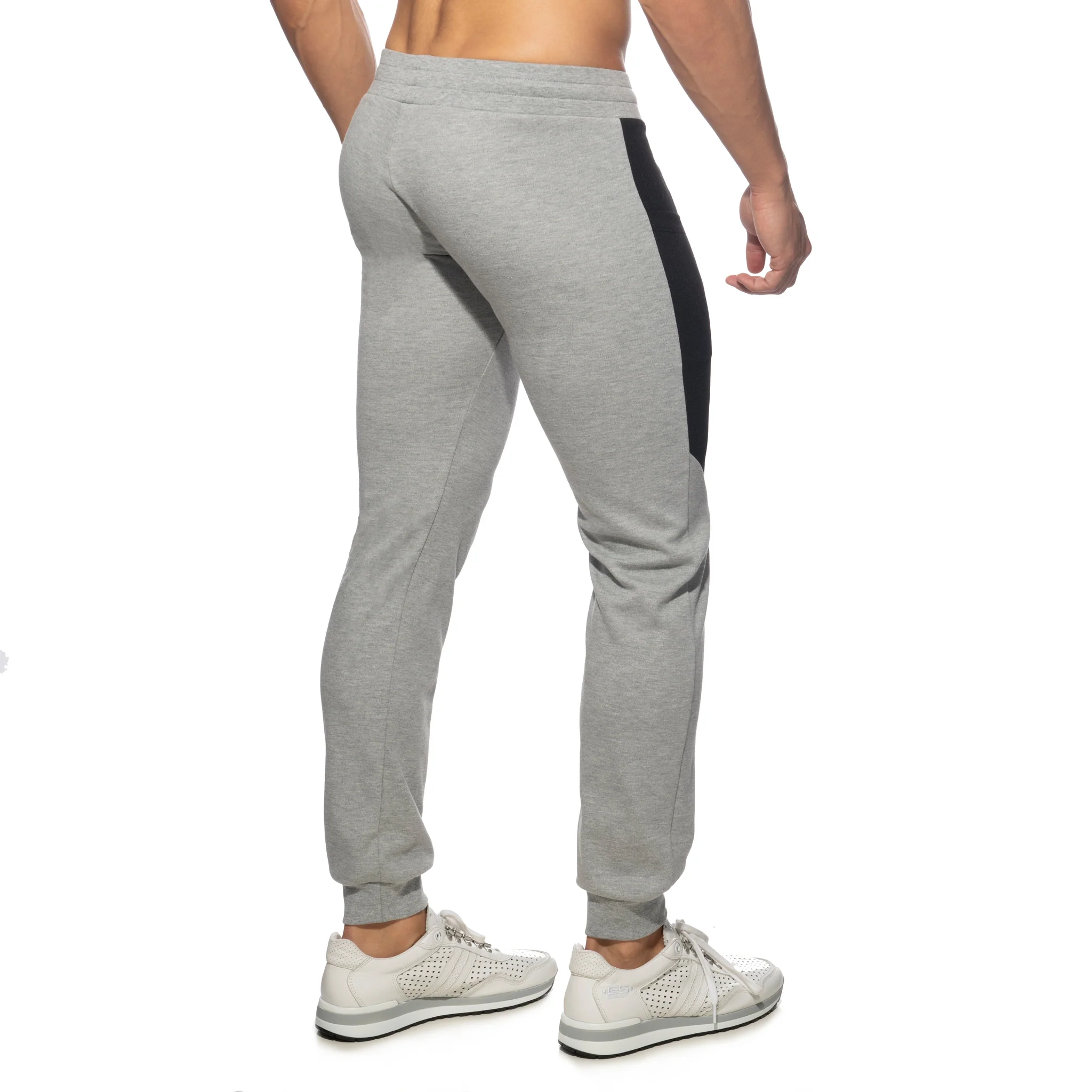 Addicted AD Cotton Sports Long Pants Heather Grey AD1066 - Image 3