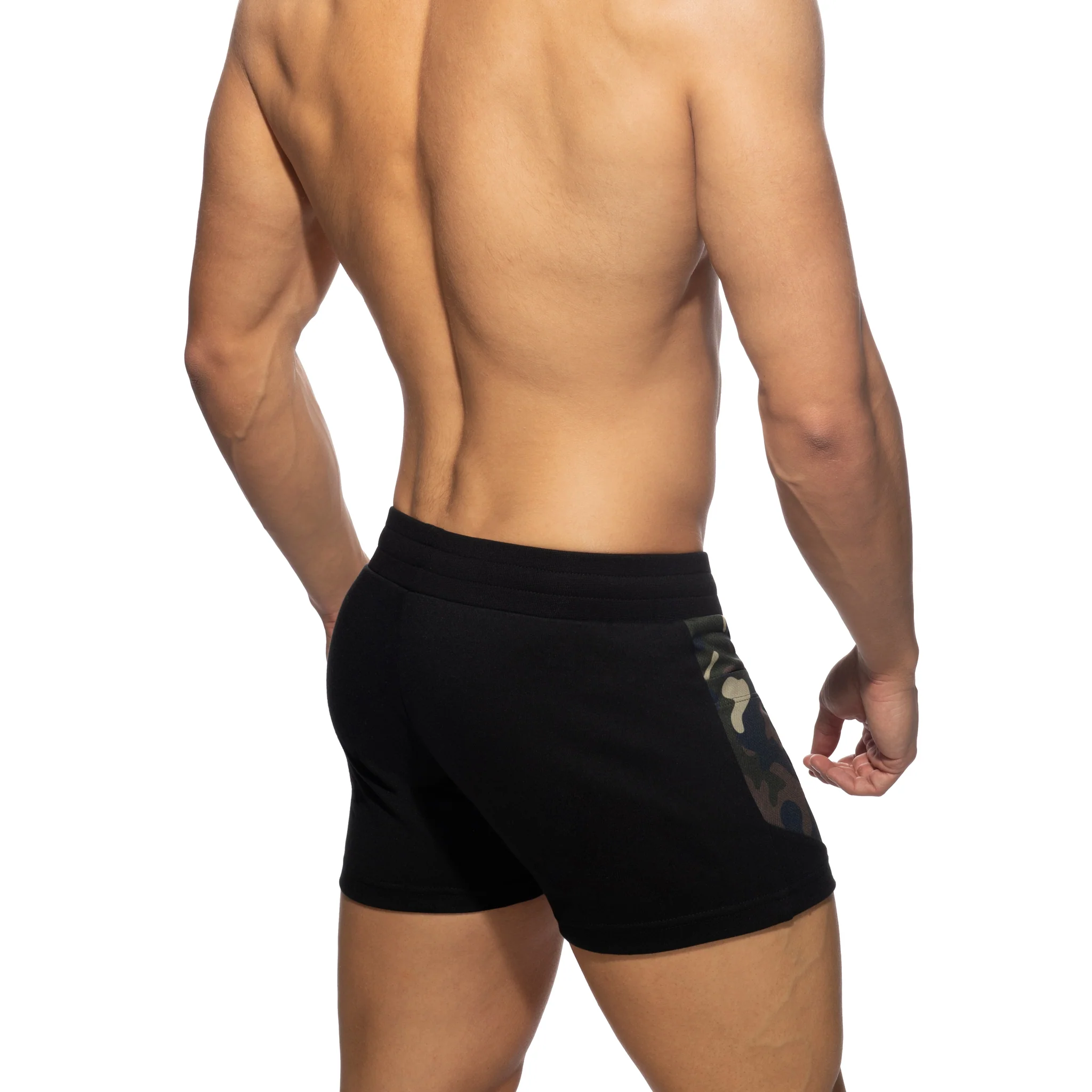 Addicted AD Cotton Sports Shorts Black AD1068 - Image 3