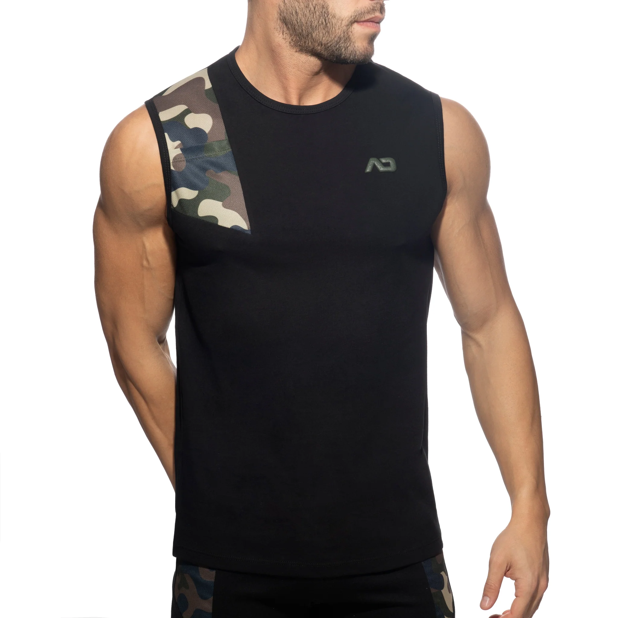 Addicted AD Cotton Tank Top Black AD1054 - Image 2
