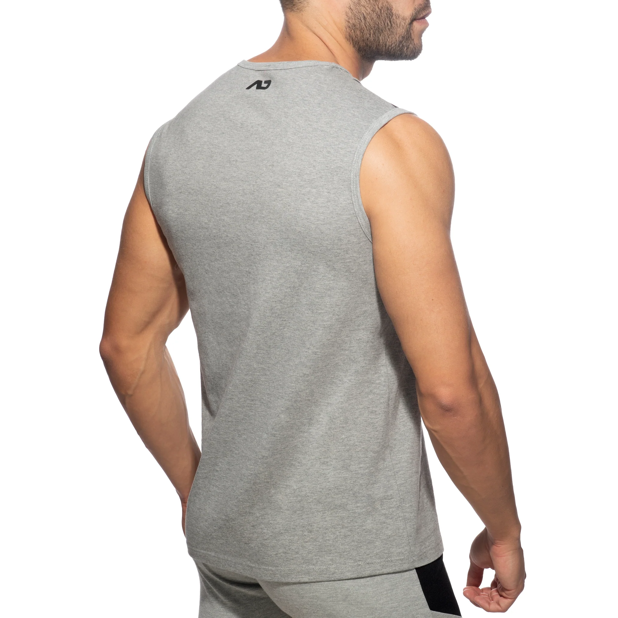 Addicted AD Cotton Tank Top Heather Grey AD1054 - Image 3