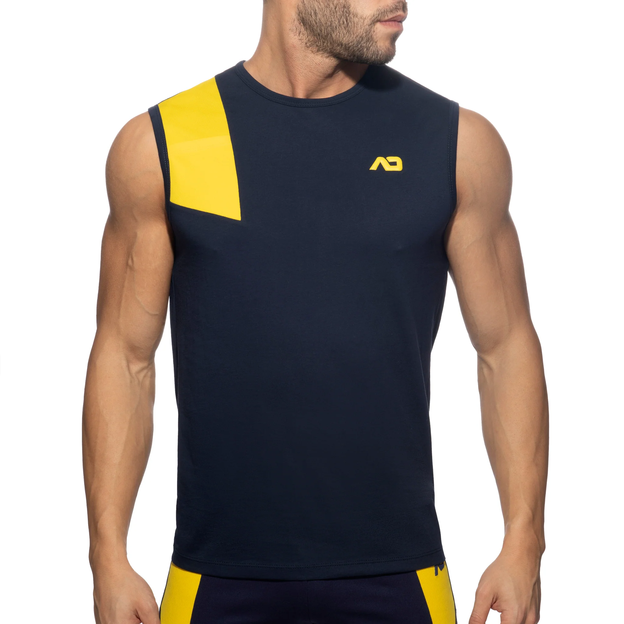 Addicted AD Cotton Tank Top Navy AD1054 - Image 2