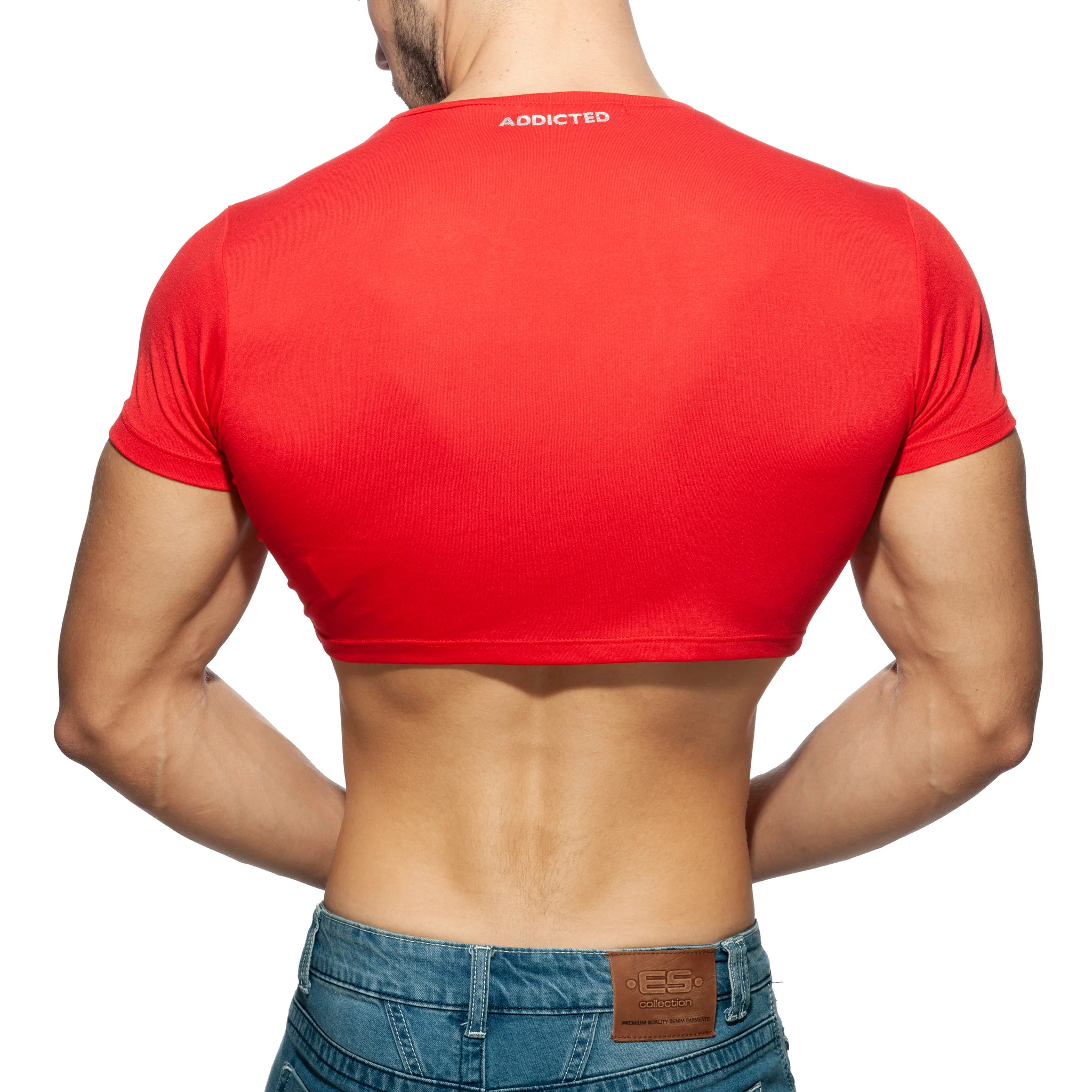 Addicted AD Crop Top Red AD819 - Image 3