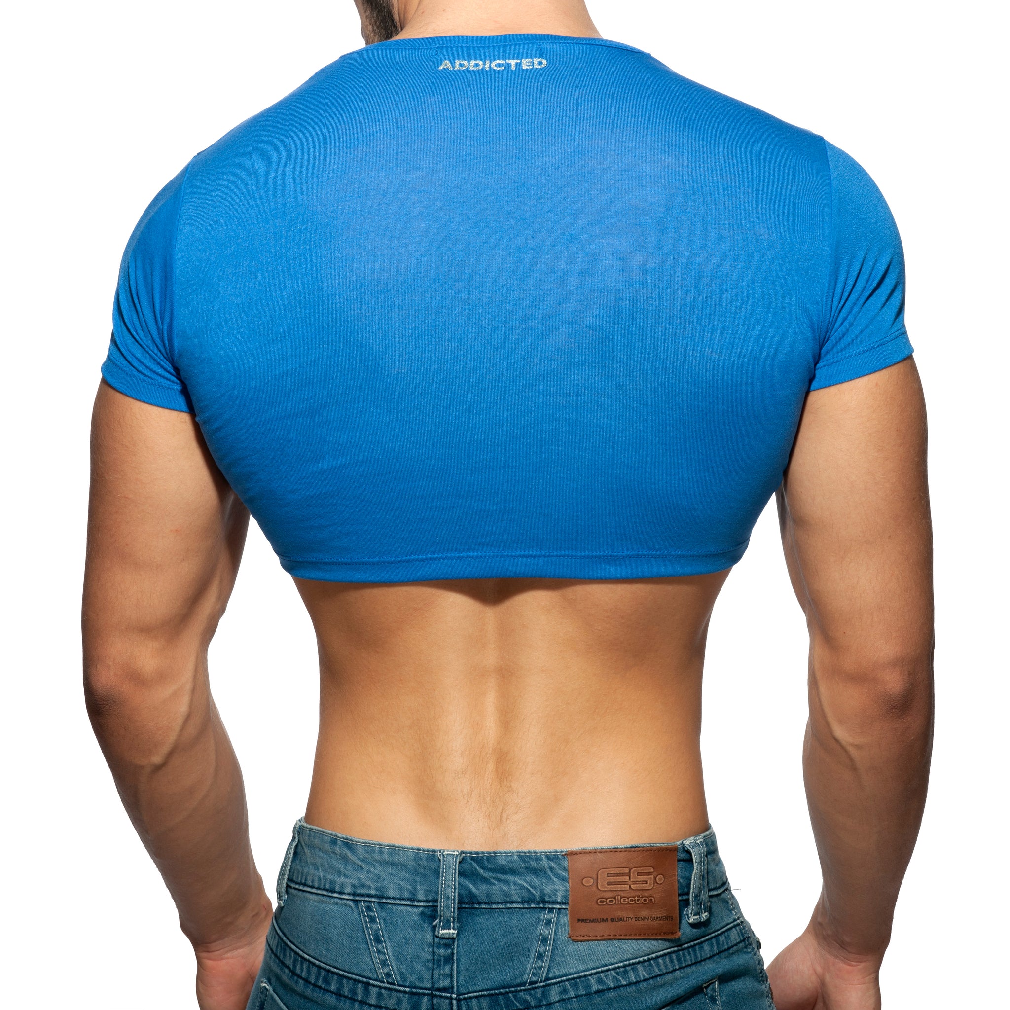 Addicted AD Crop Top Royal Blue AD819 - Image 3