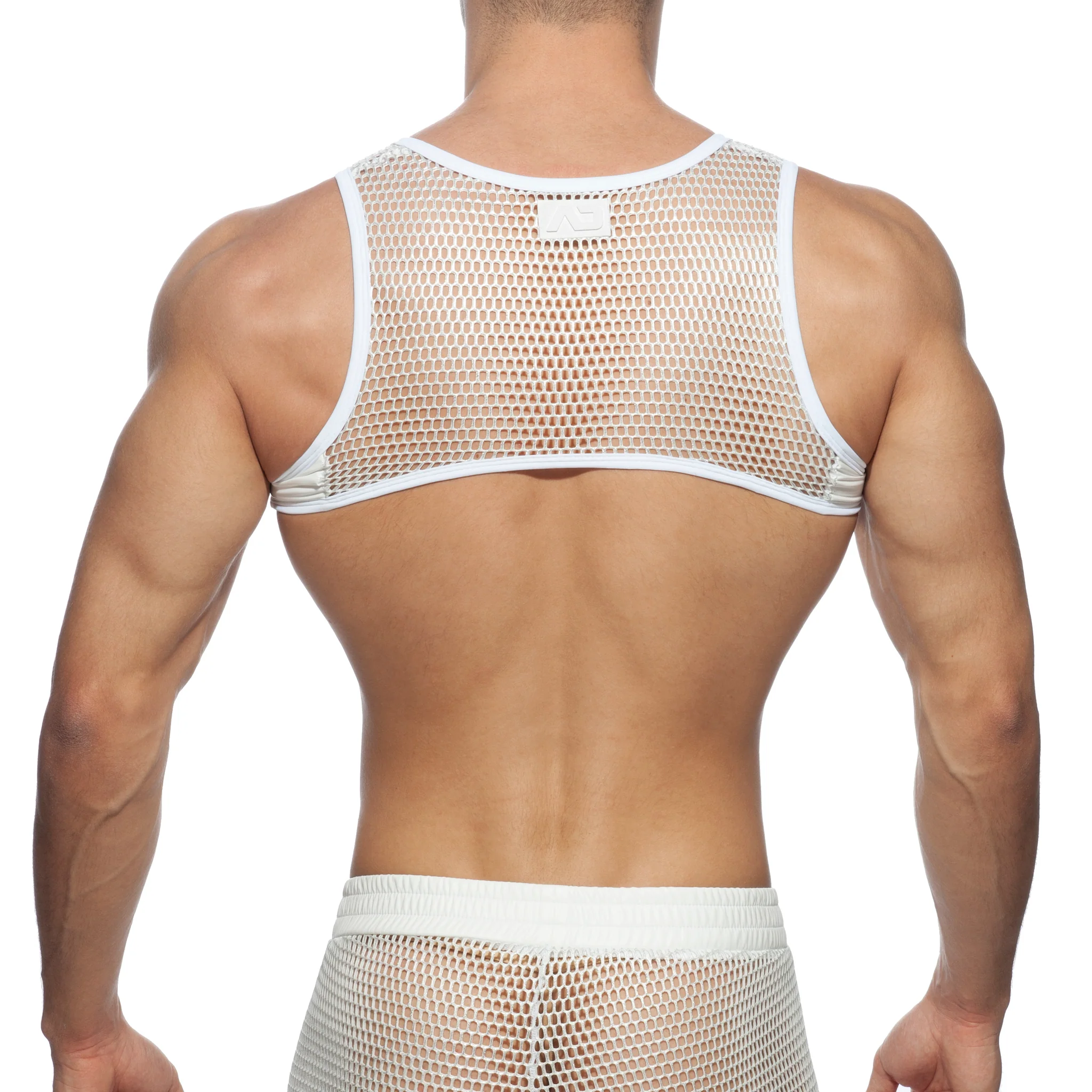 Addicted AD Party Zip Harness White AD854 - Image 3