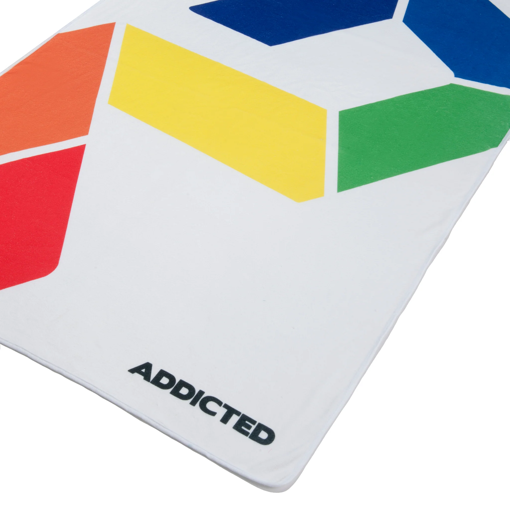 Addicted AD Rainbow Beach Towel White AD717 - Image 2