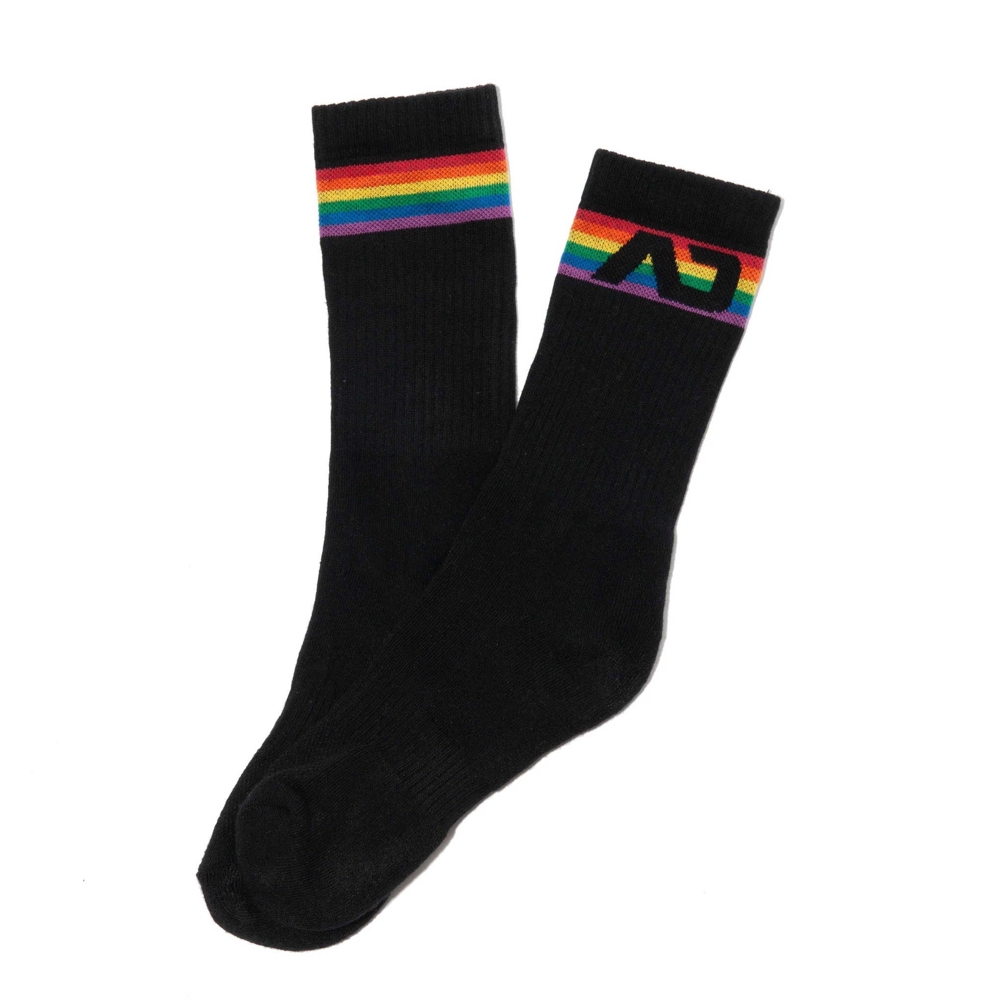 Addicted AD Rainbow Socks Black AD839 - Image 3