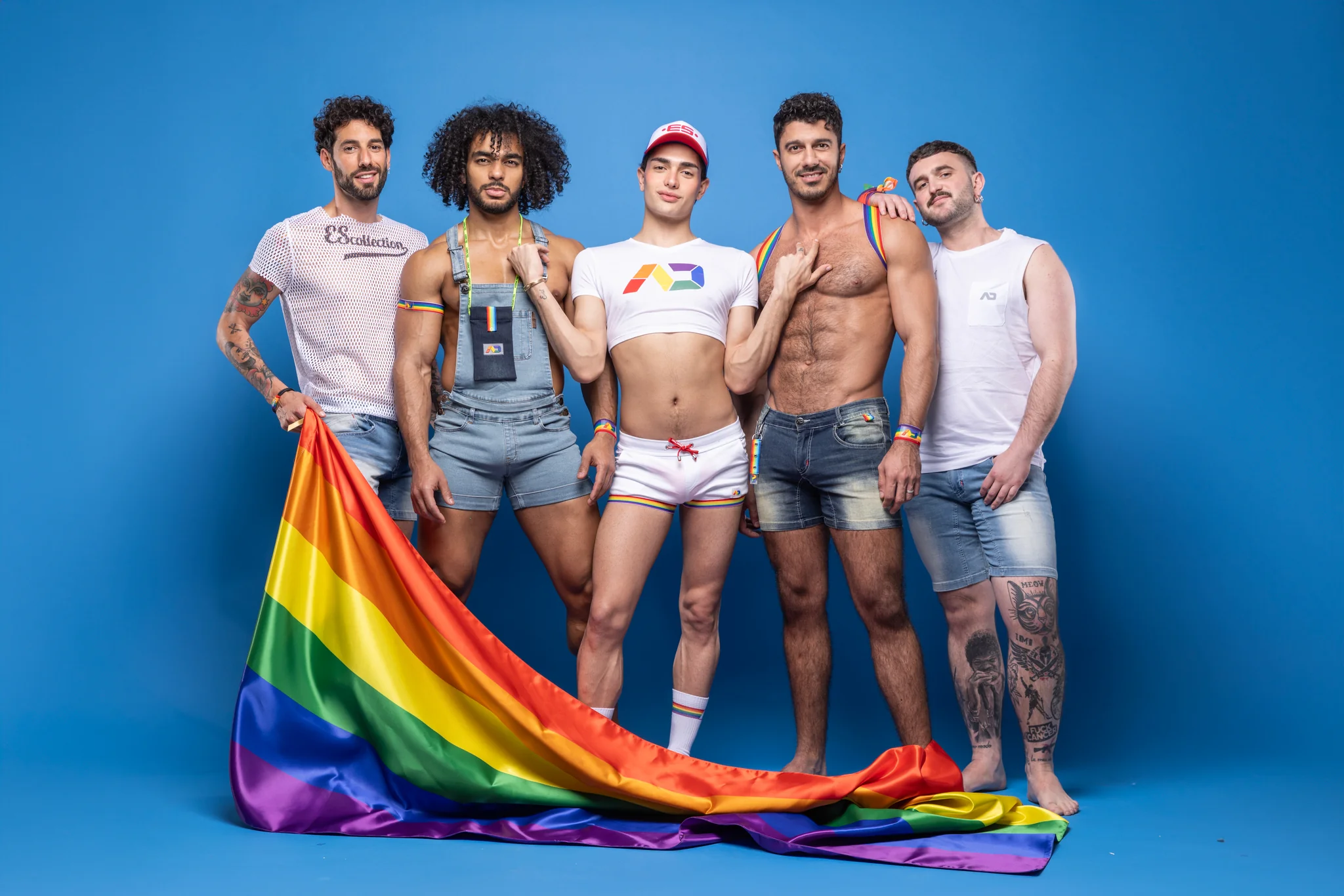 Addicted AD Rainbow Socks White AD839 - Image 4