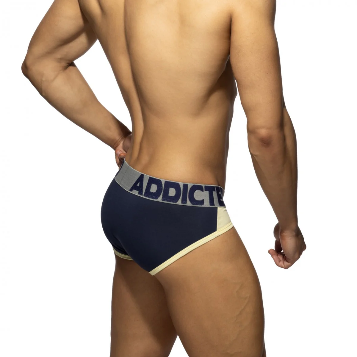 Addicted Baby Yellow Panels Brief Navy AD2343 - Image 3