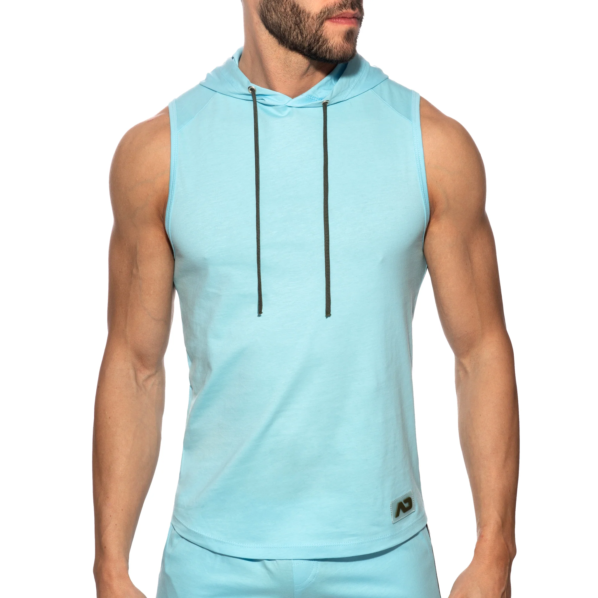 Addicted Band Cotton Hoodie Sky Blue AD1001 - Image 2