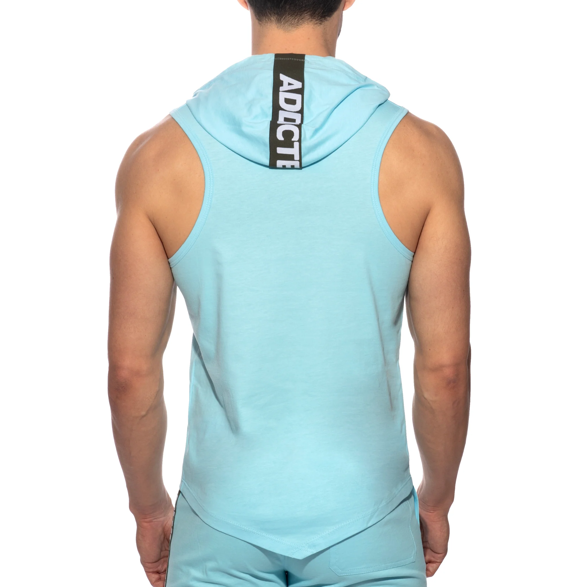 Addicted Band Cotton Hoodie Sky Blue AD1001 - Image 3