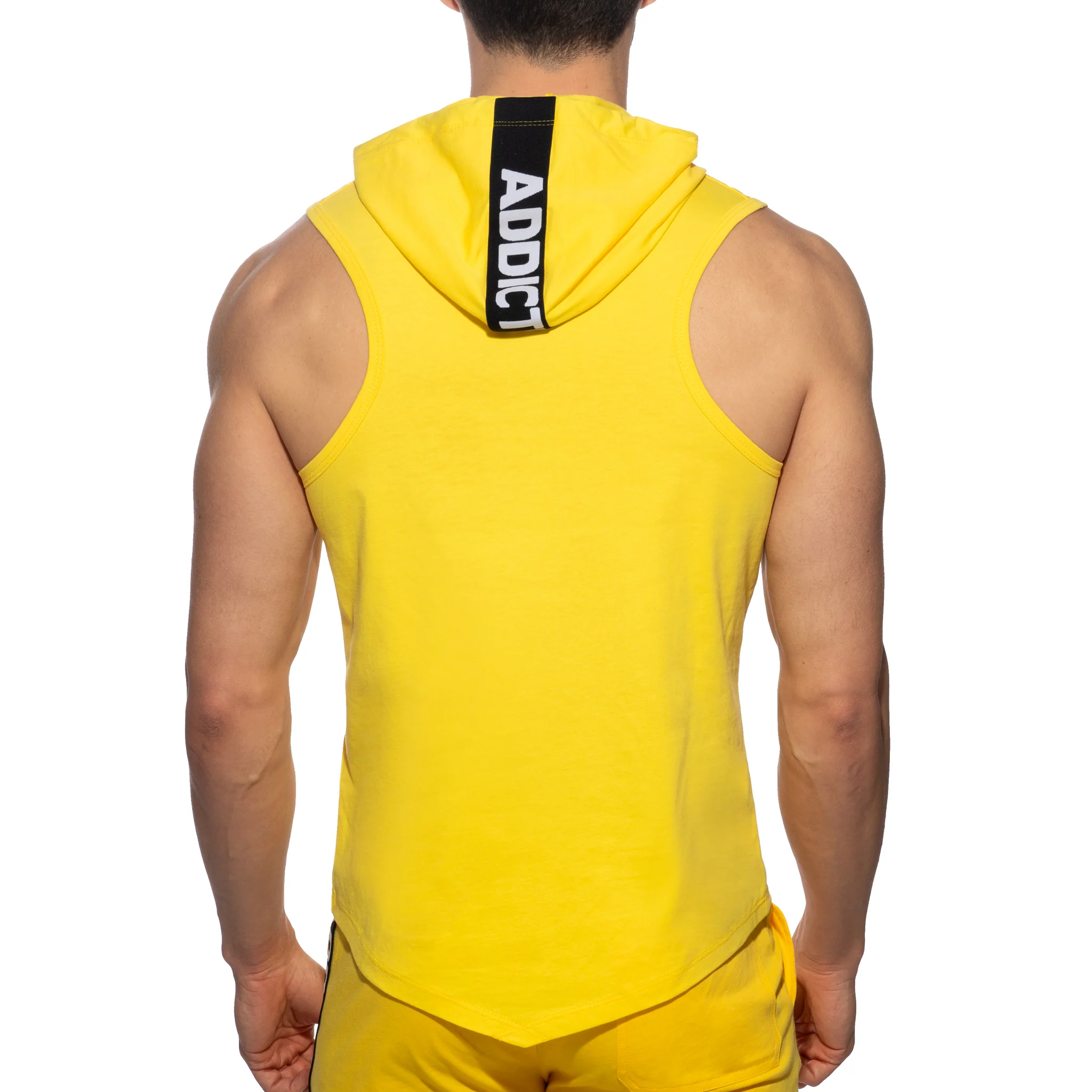 Addicted Band Cotton Hoodie Yellow AD1001 - Image 3