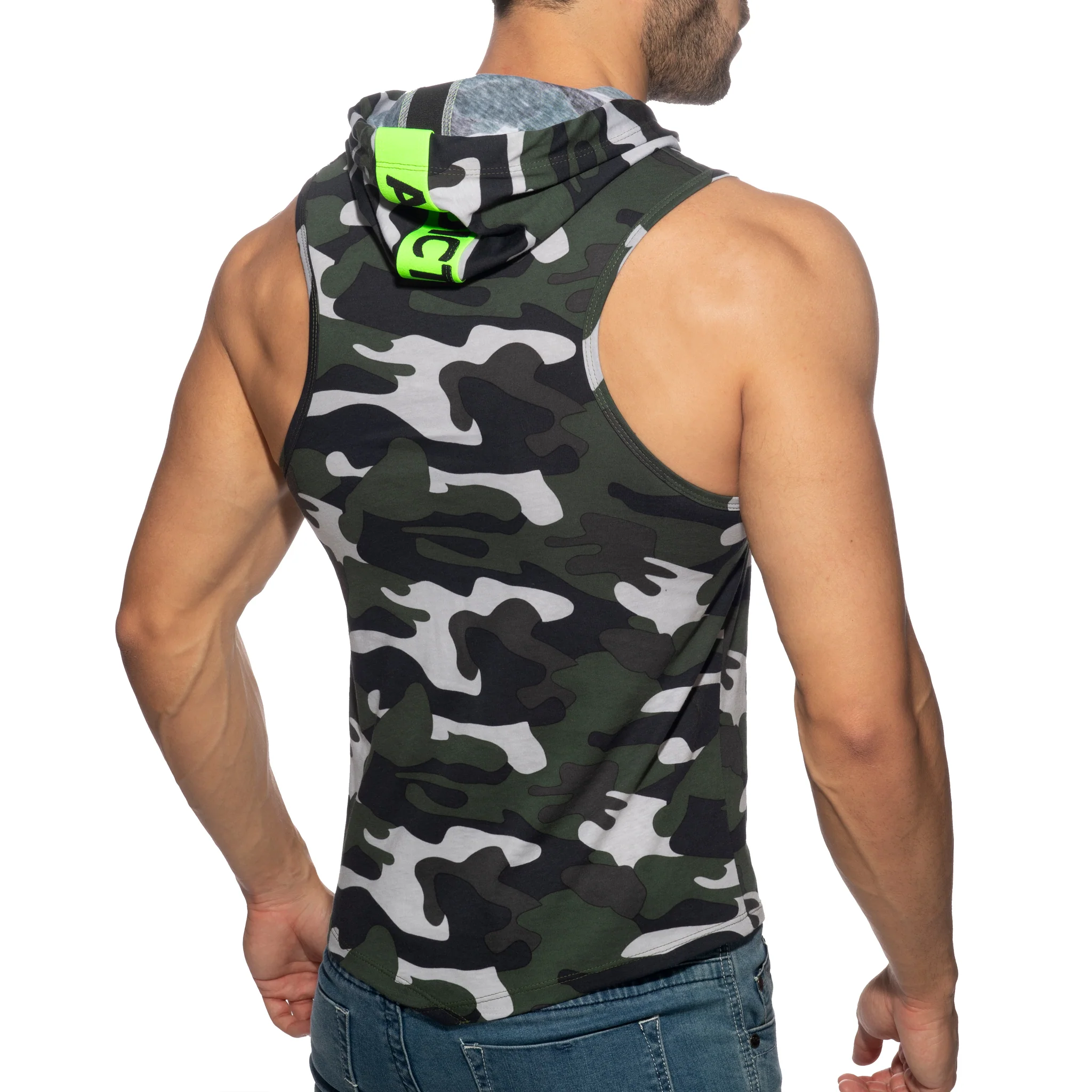 Addicted Band Cotton Hoodie Camouflage AD1001 - Image 3