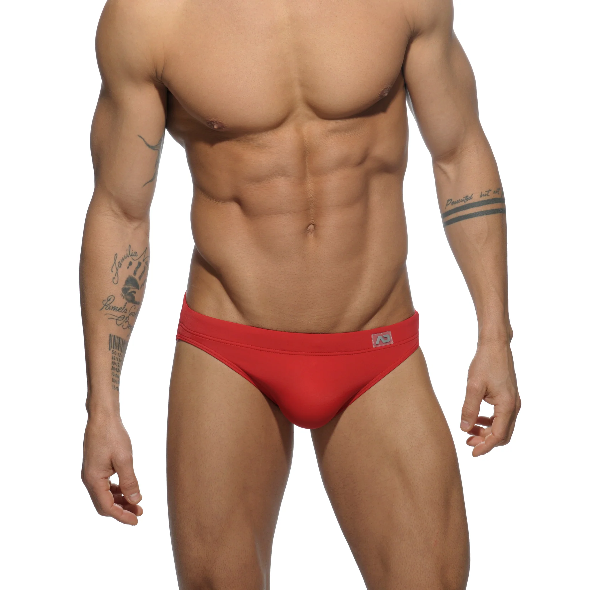 Addicted Basic AD Swim Brief Red ADS097 - Image 2
