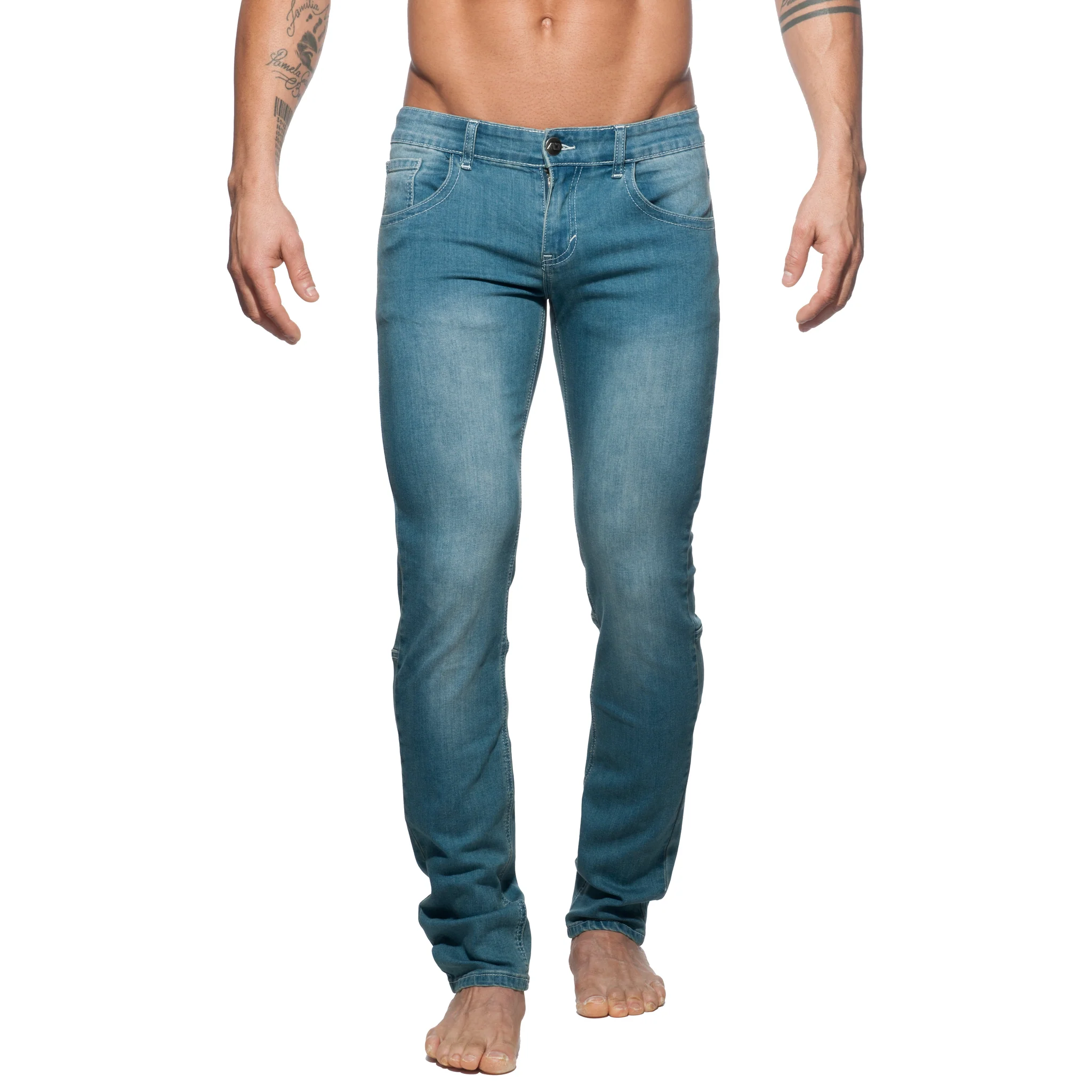 Addicted Basic Jeans Blue Jeans AD636 - Image 2