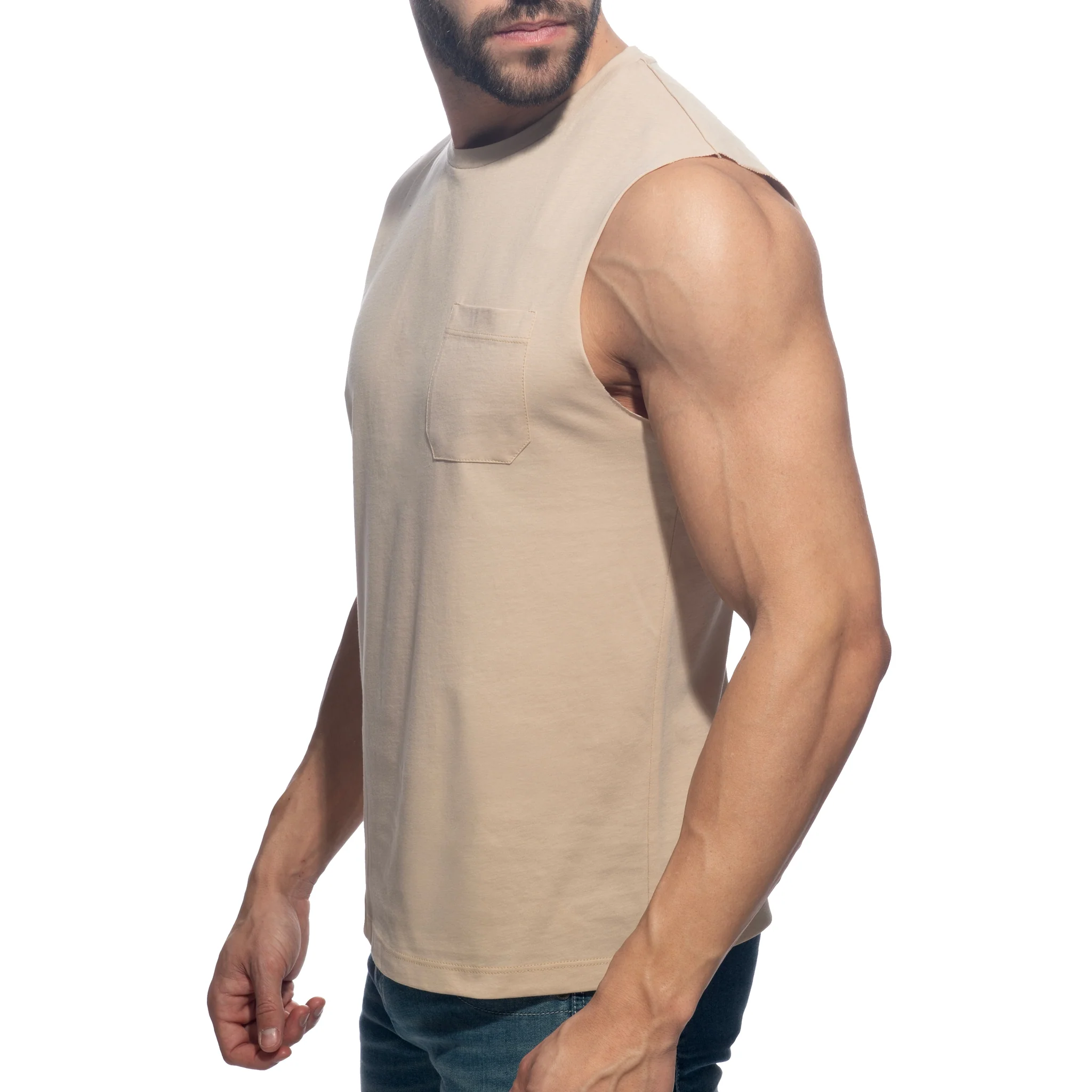 Addicted Basic Tank Top Beige AD531