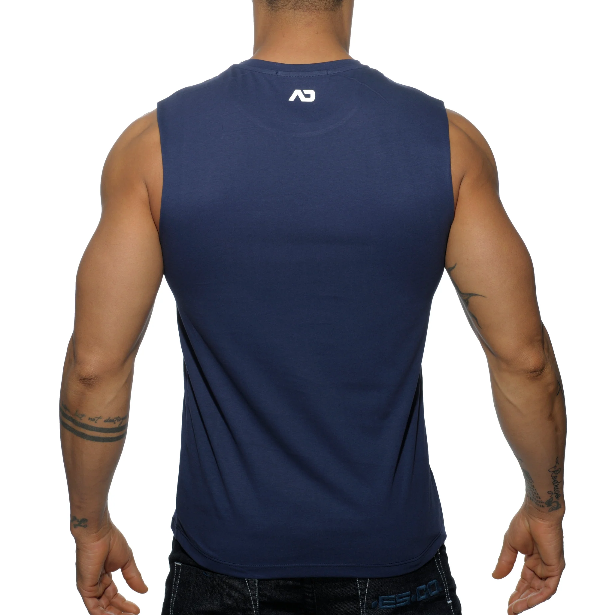 Addicted Basic Tank Top Navy AD531 - Image 3
