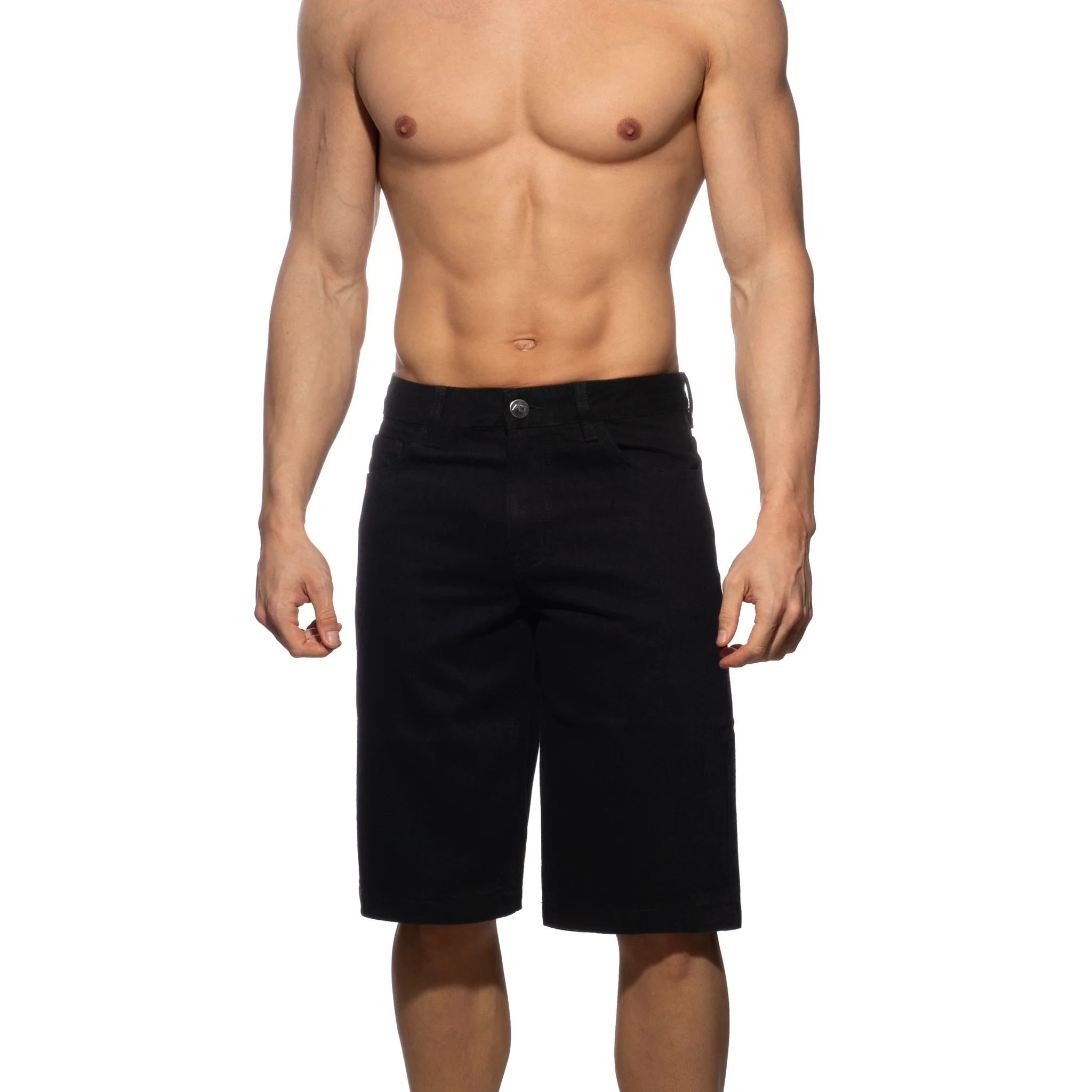 Addicted Bermuda Denim Baggy Fit Black AD1397 - Image 2
