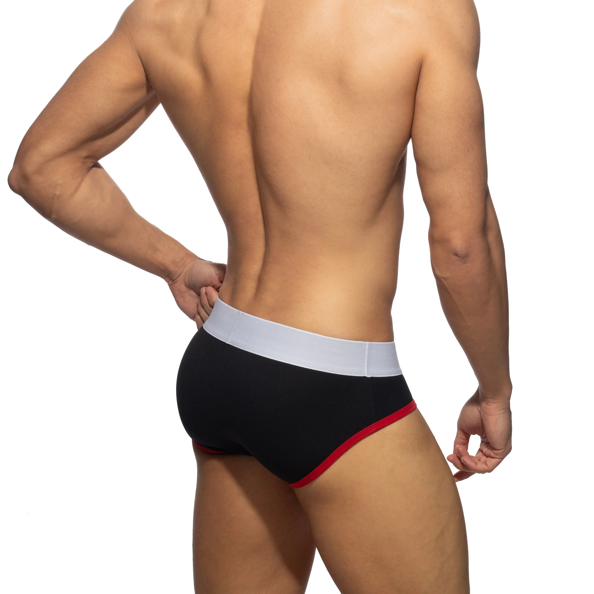 Addicted Black Pique Brief Black AD1353 - Image 3
