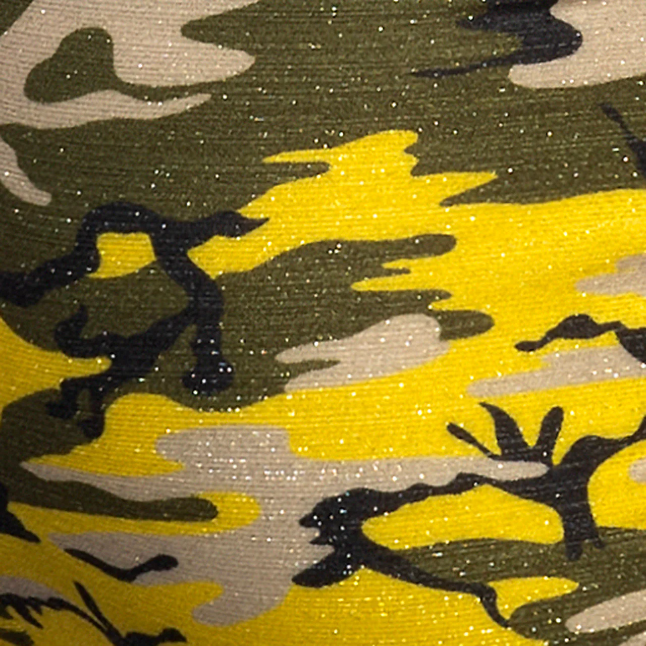 Addicted Bright Camo Swim Brief Yellow ADS371 - Image 4