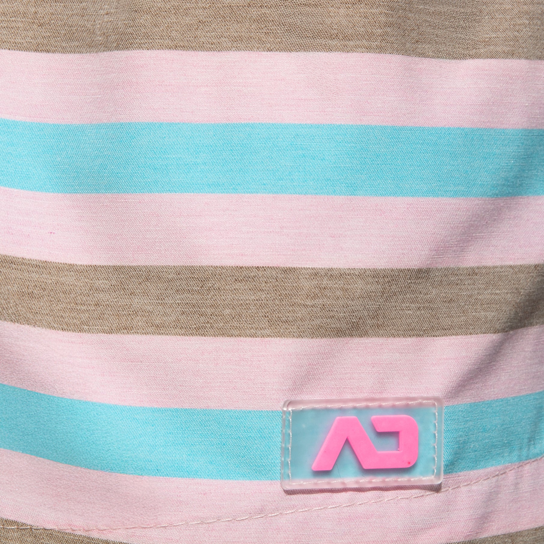 Addicted Cake Stripes Swim Shorts Pink ADS352 - Image 4