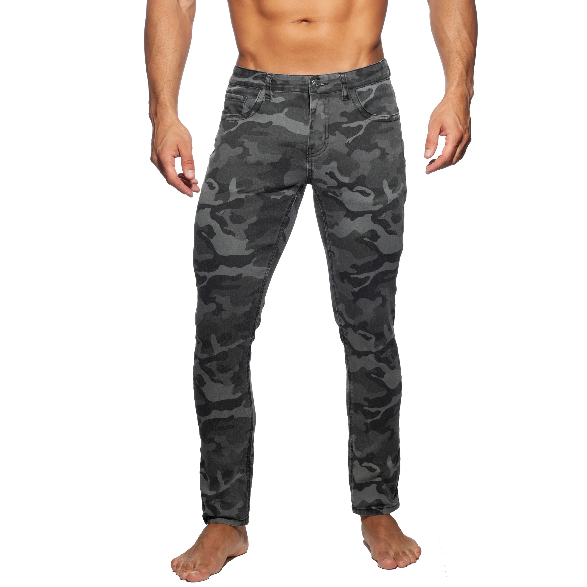 Addicted Camo Jeans Grey Camouflage AD837 - Image 2