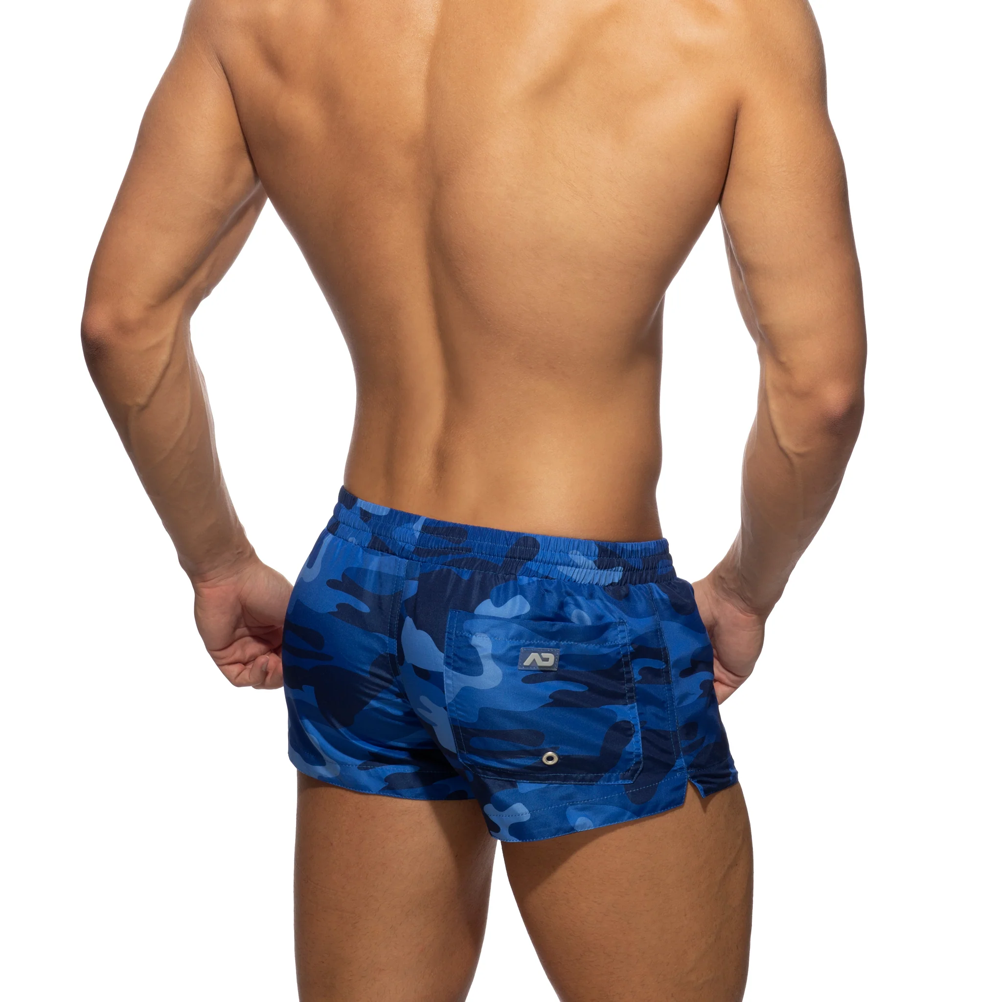Addicted Camo Swim Shorts Navy ADS294 - Image 3