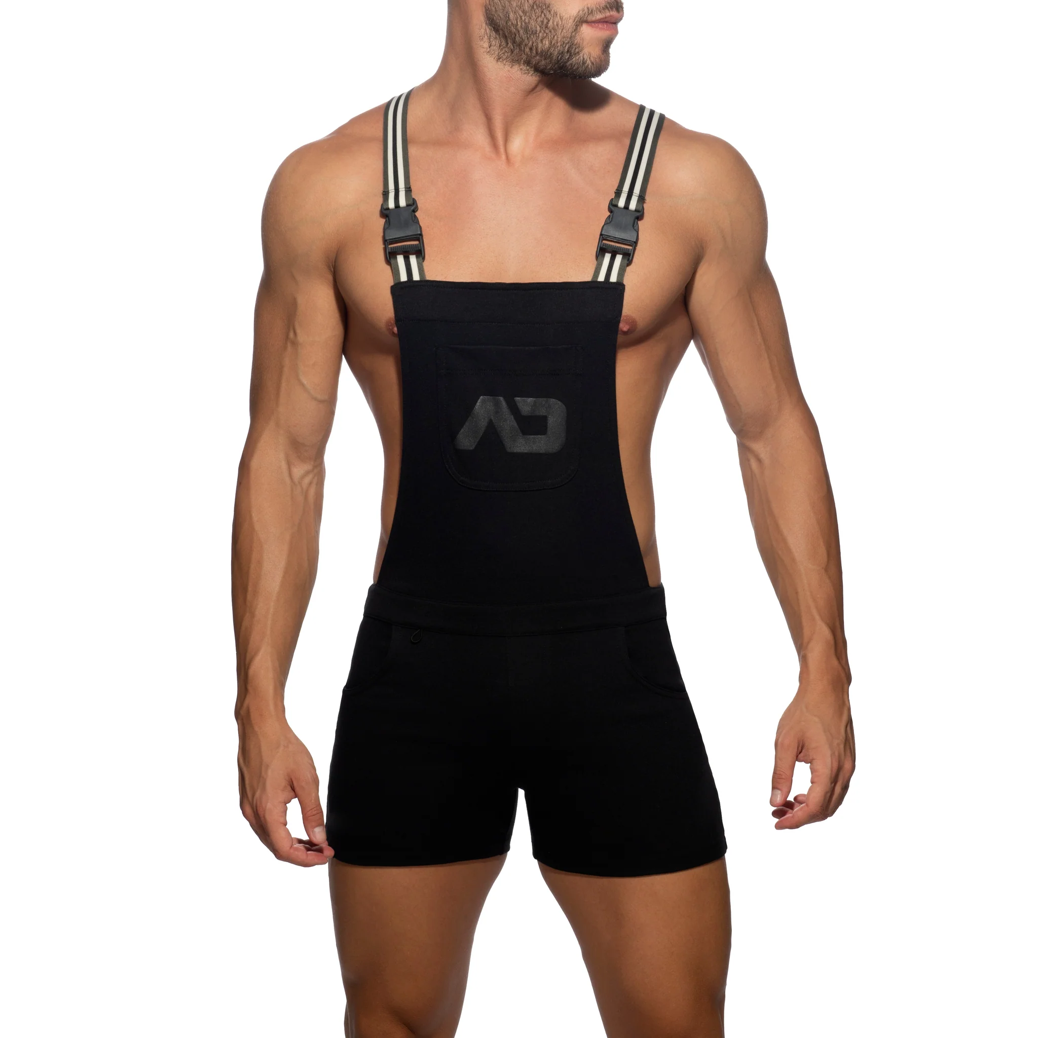 Addicted Cotton AD Overalls Black AD1093 - Image 2