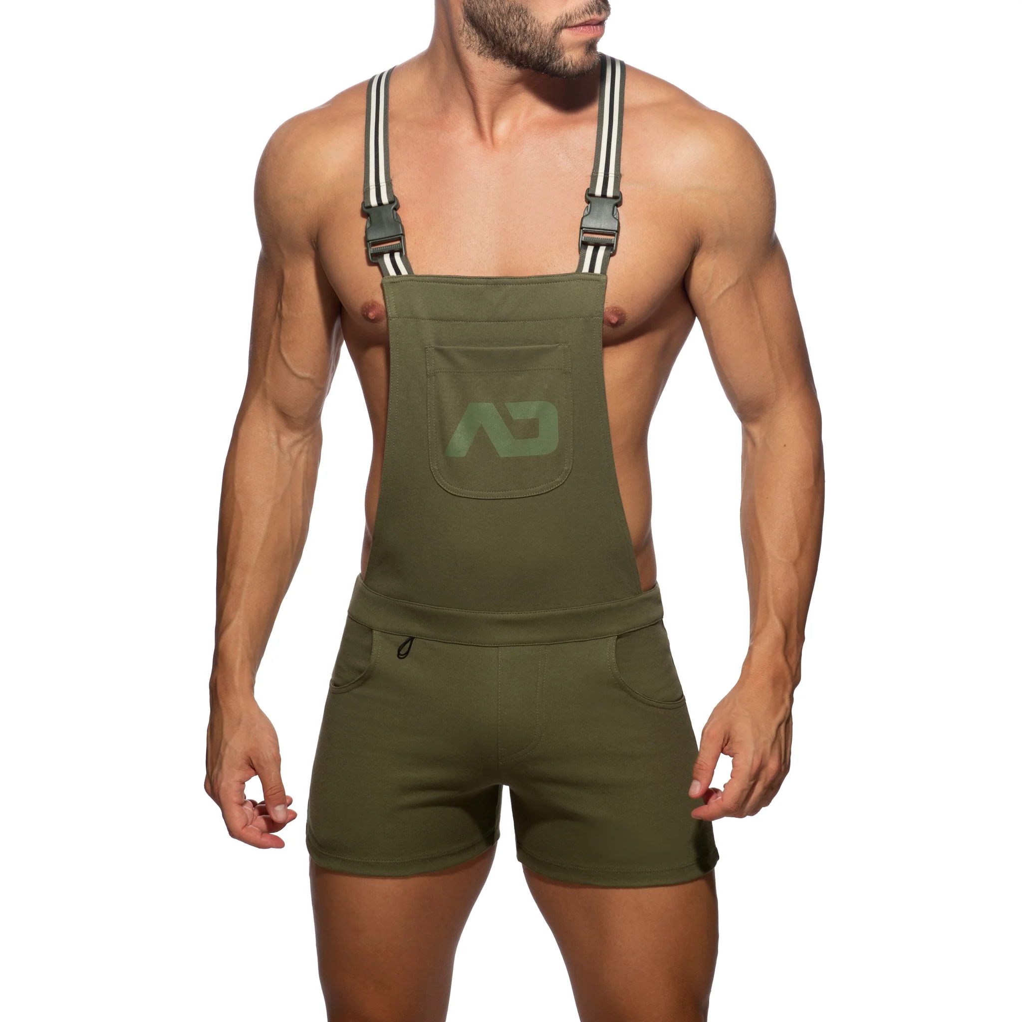 Addicted Cotton AD Overalls Khaki AD1093 - Image 2