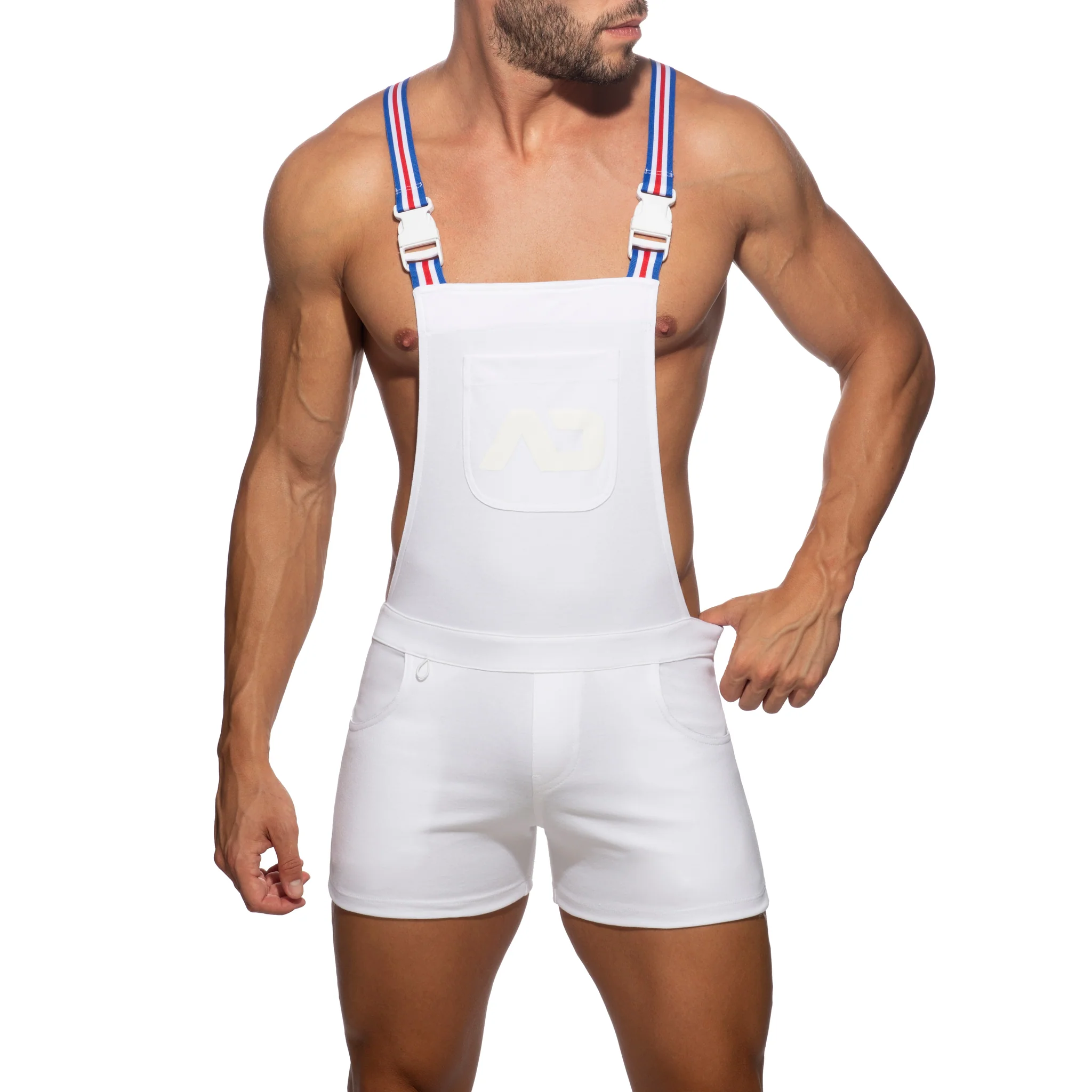 Addicted Cotton AD Overalls White AD1093 - Image 2