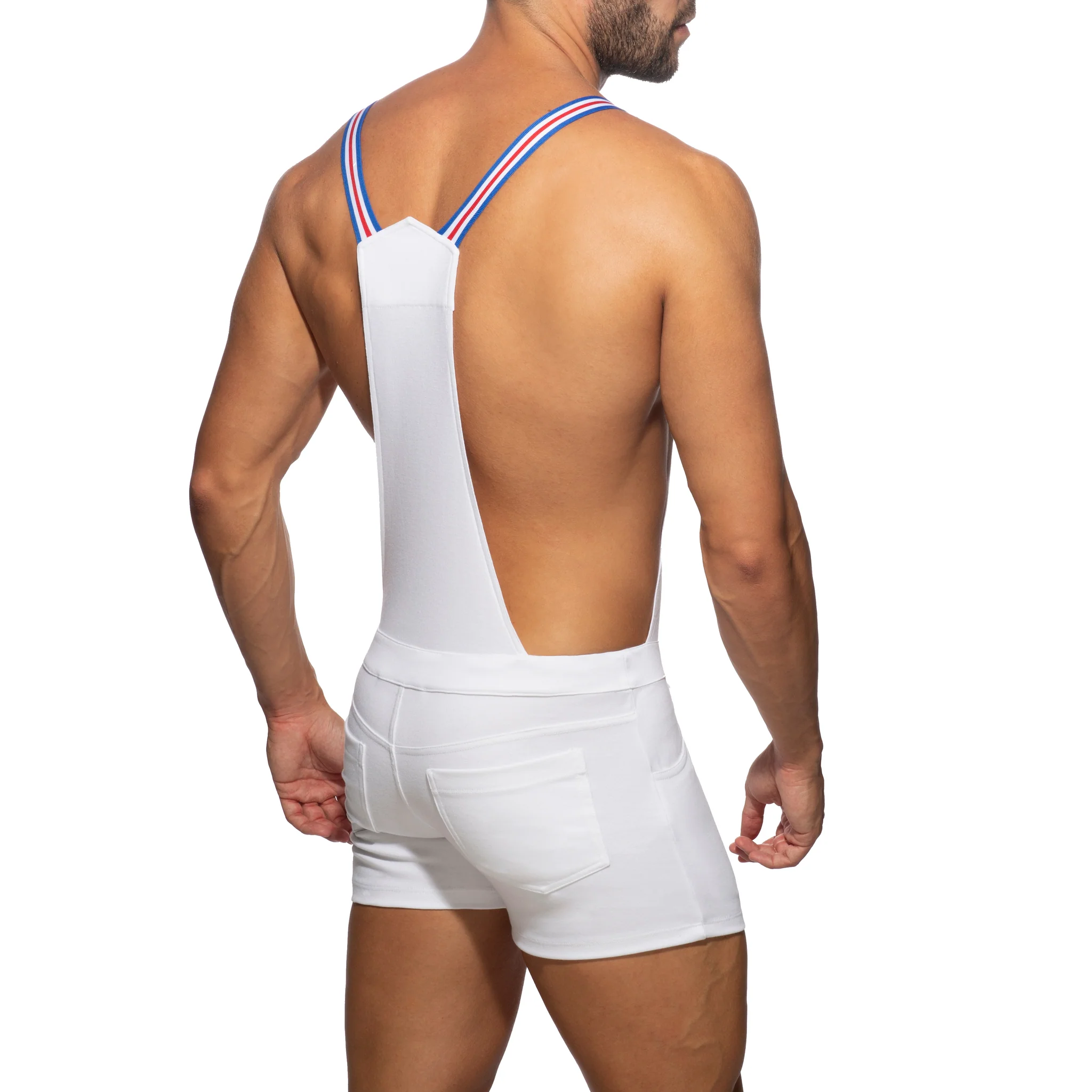 Addicted Cotton AD Overalls White AD1093 - Image 3