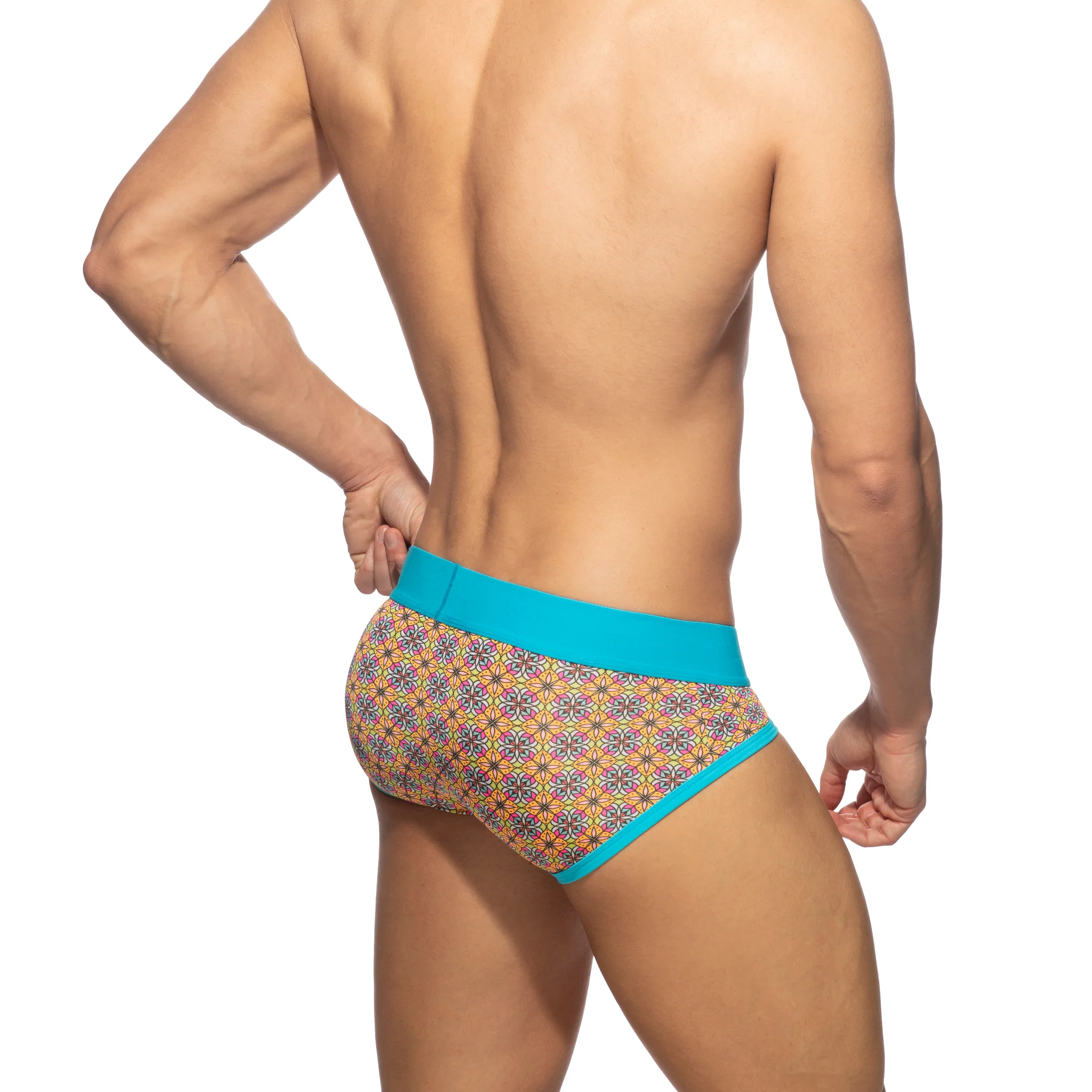 Addicted Damasco Swimderwear Brief Turquoise AD1154 - Image 3