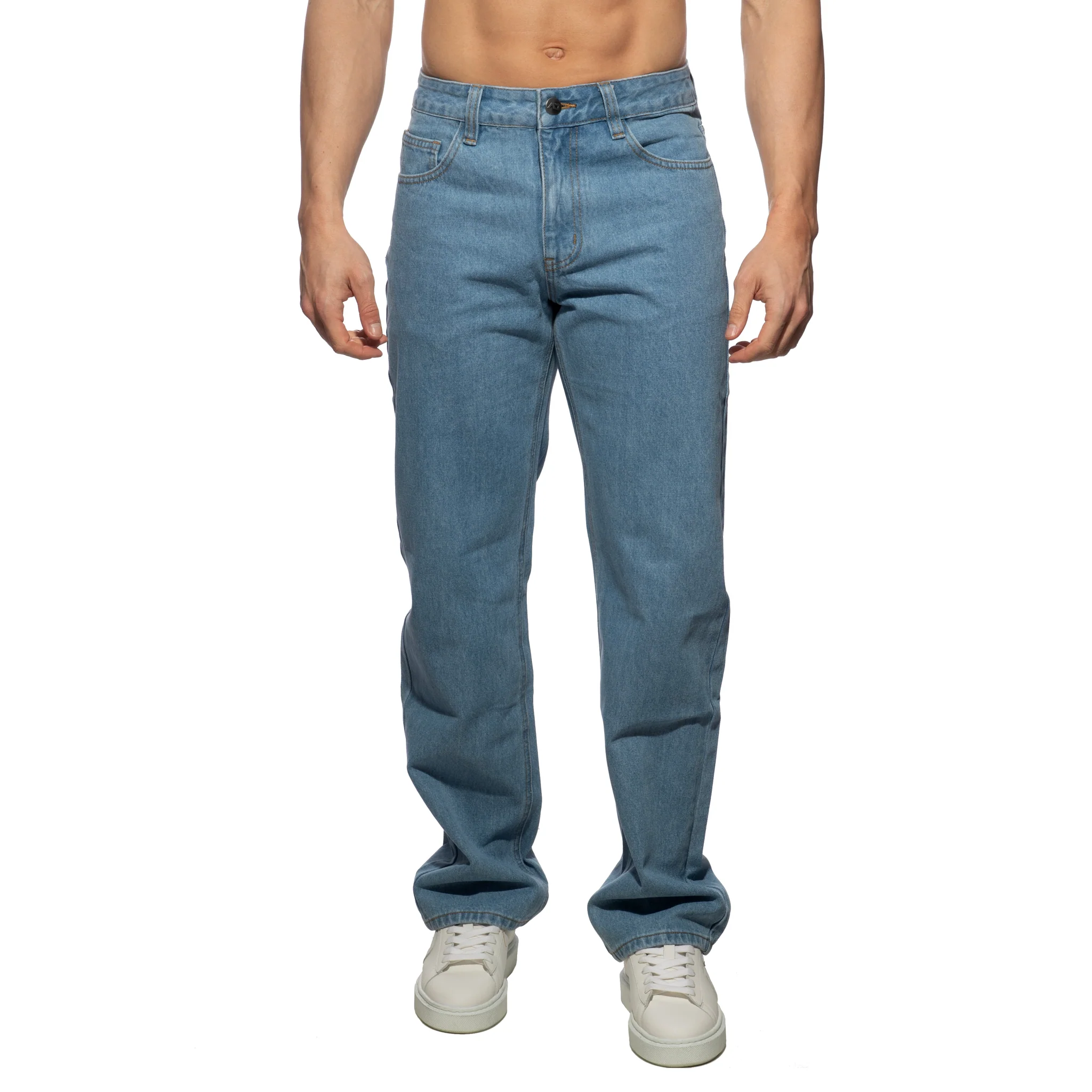 Addicted Denim Baggy Fit Jeans Blue Jeans AD1398 - Image 2