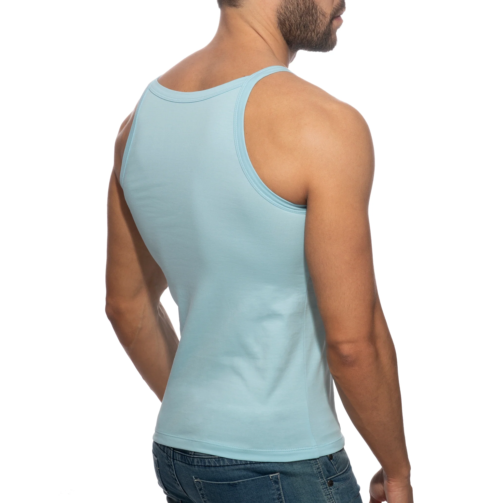 Addicted Dick Addickted Tank Top Sky Blue AD1284 - Image 3
