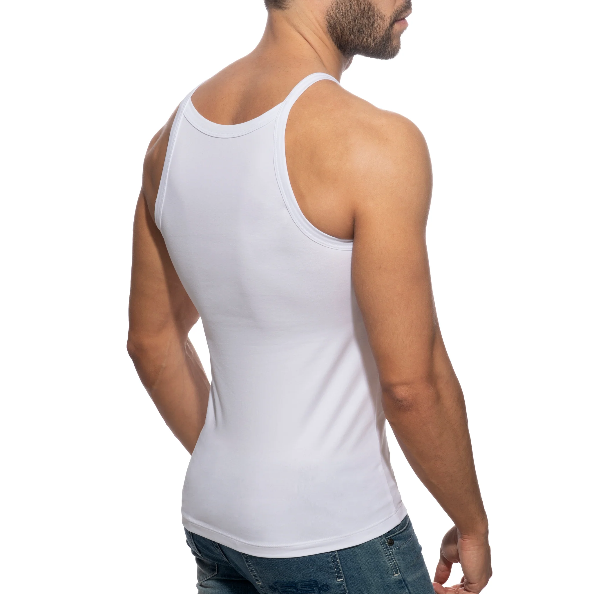 Addicted Dick Addickted Tank Top White AD1284 - Image 3
