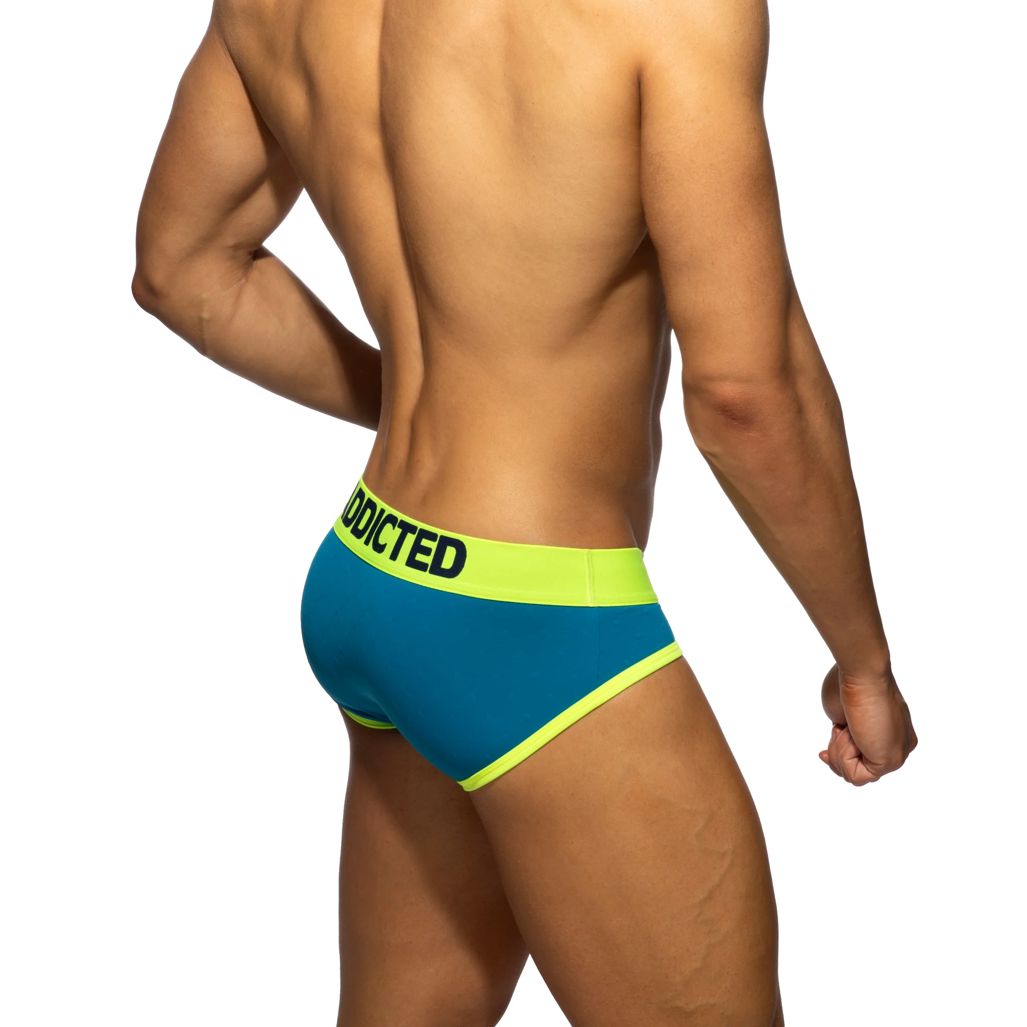 Addicted Dot Dot Dot Swimderwear Brief Peacock AD1428 - Image 3