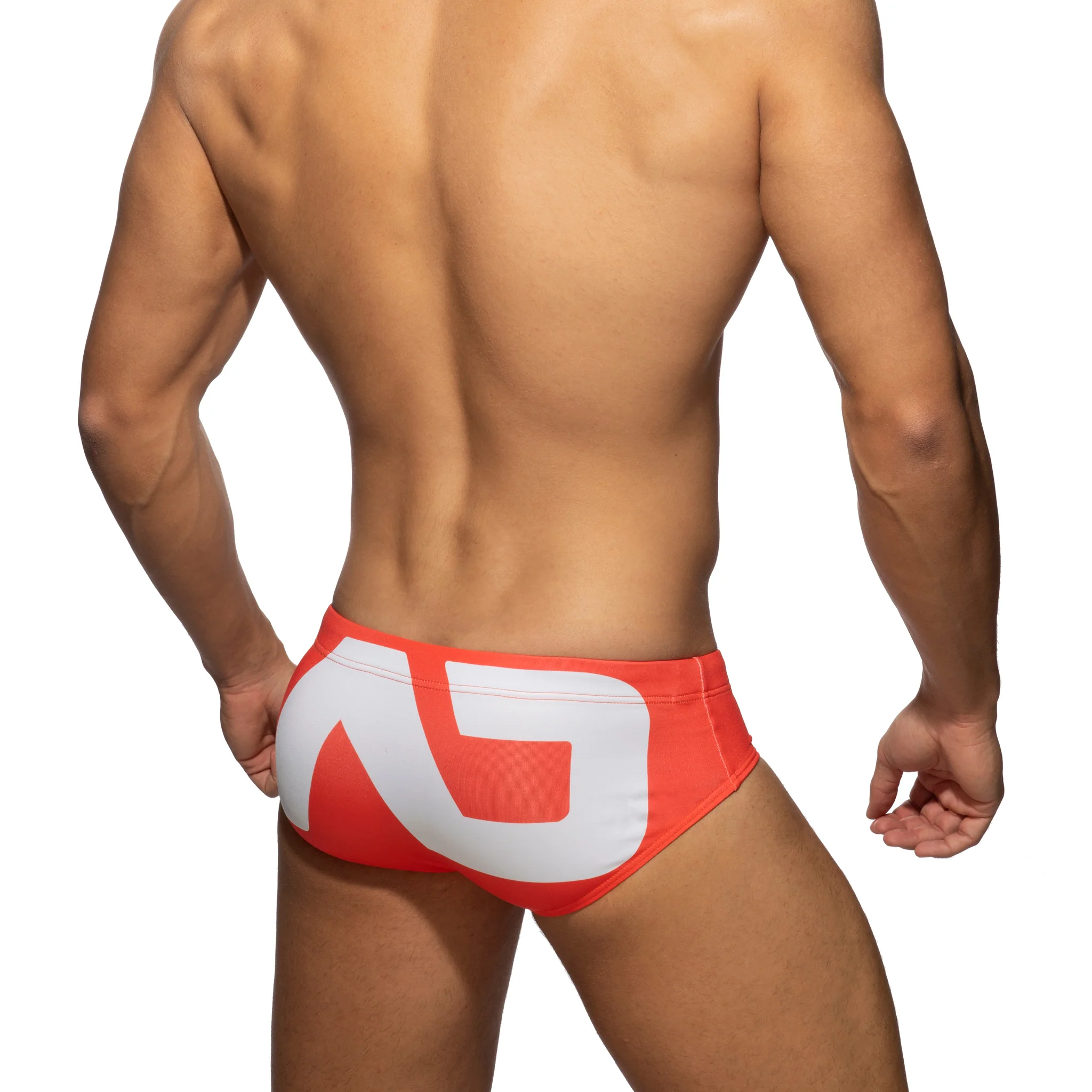 Addicted Extra-Large Logo Brief Orange ADS045 - Image 3