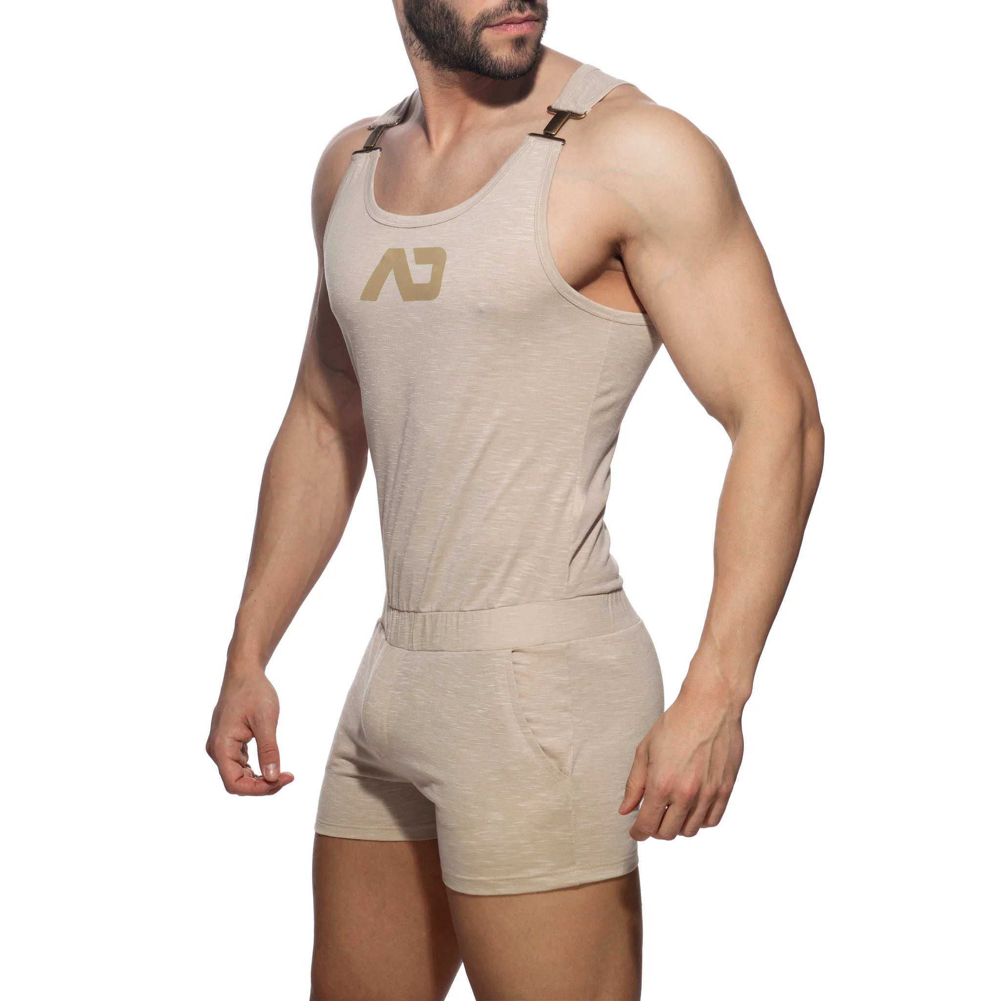Addicted Flame AD Overalls Beige AD1107