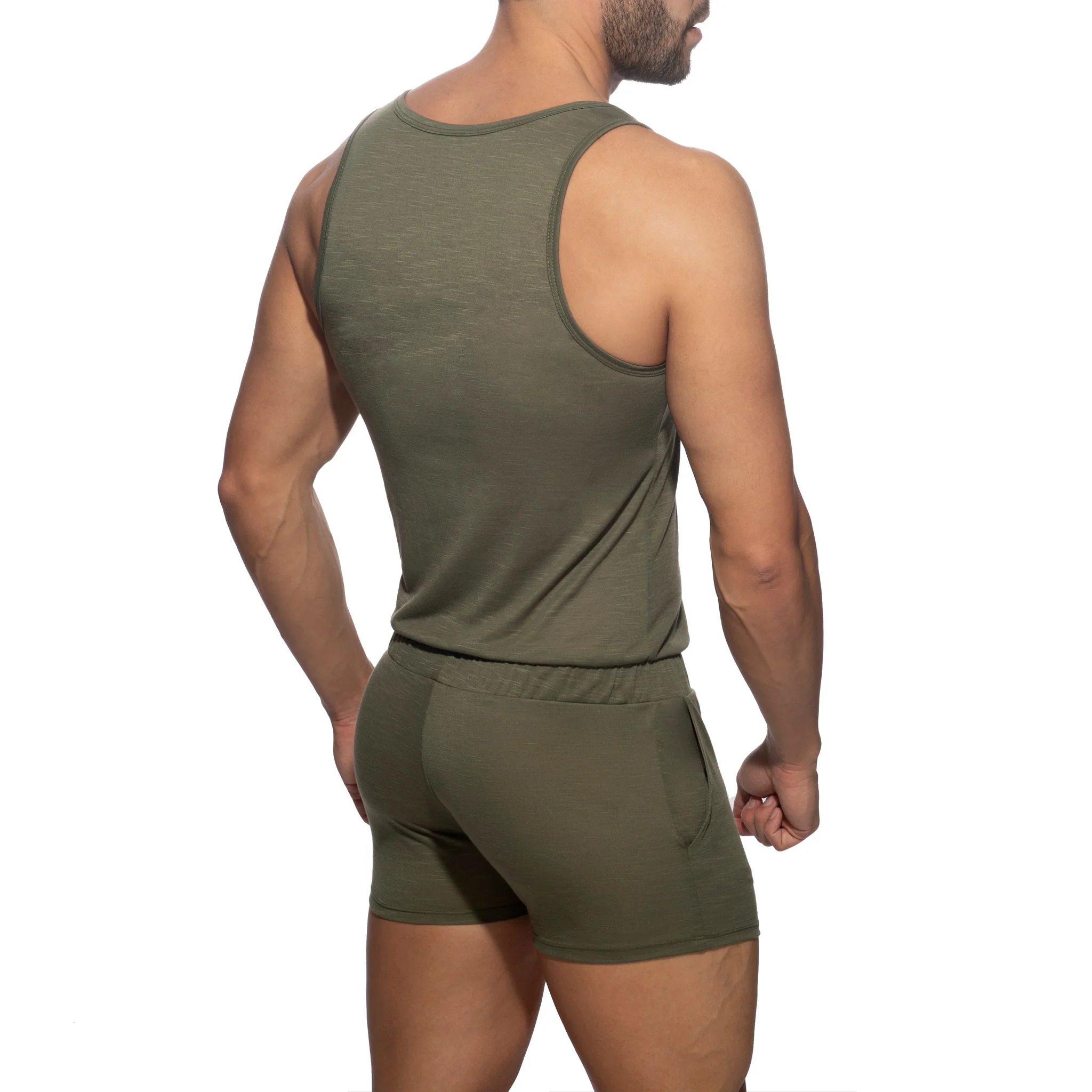 Addicted Flame AD Overalls Khaki AD1107 - Image 3