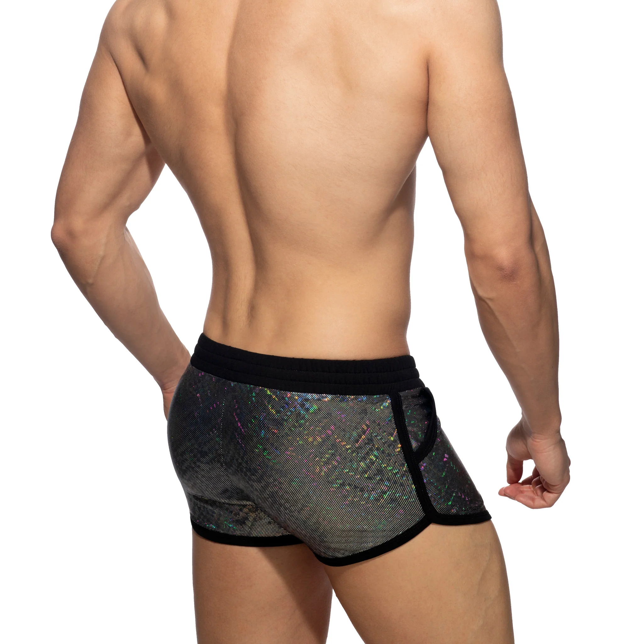 Addicted Glitter Shorts Black ADF186 - Image 3